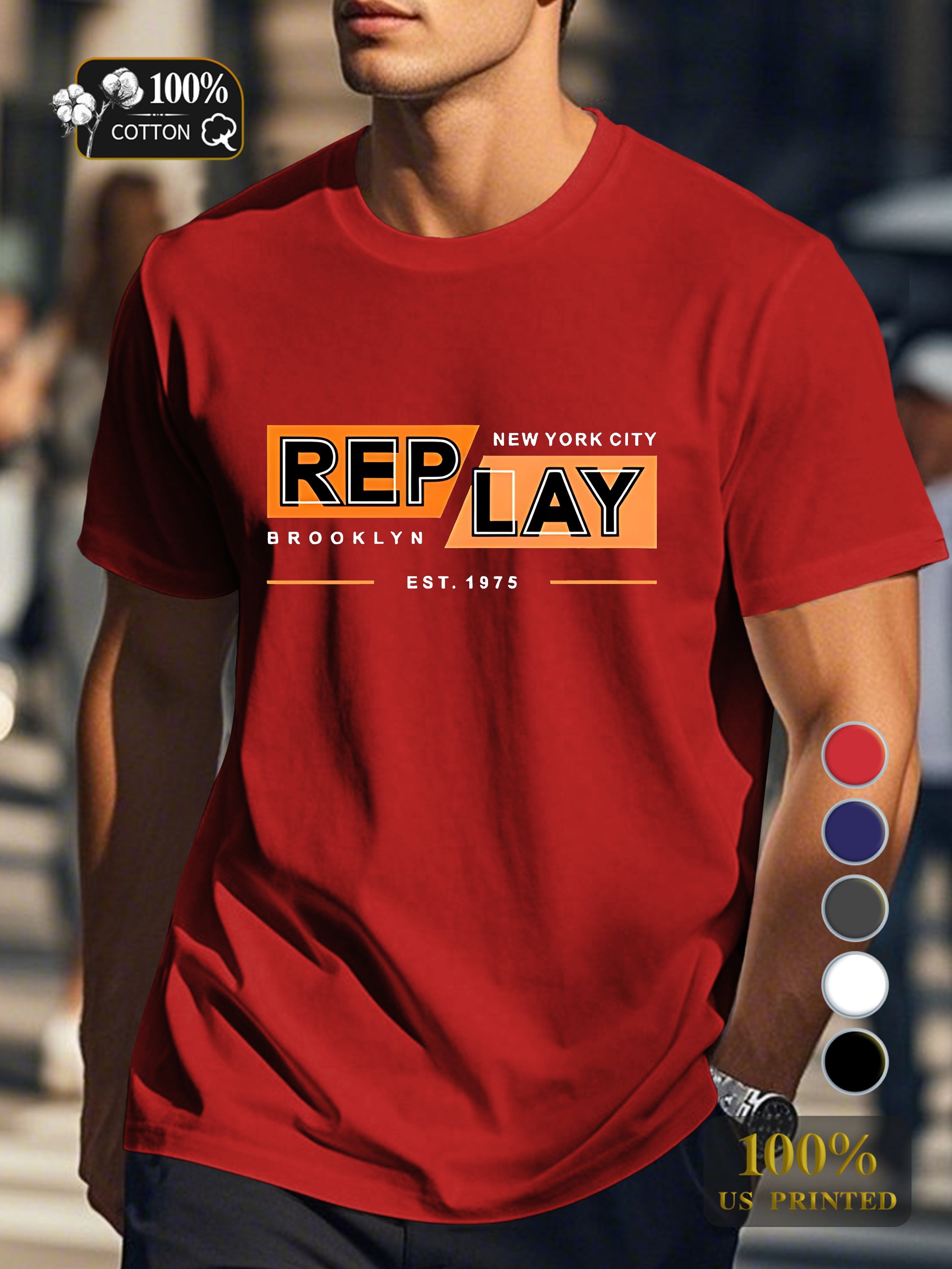 Tn 0716 5 Men's pure cotton Tshirt Comfort Fit