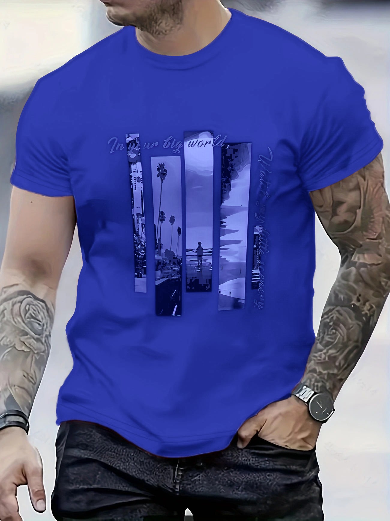 Palm Tree & "In Your Big World" T-Shirt