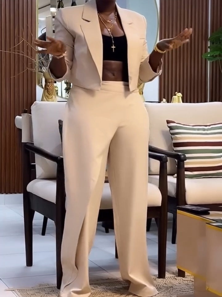 Booked And Busy Blazer Pant Set