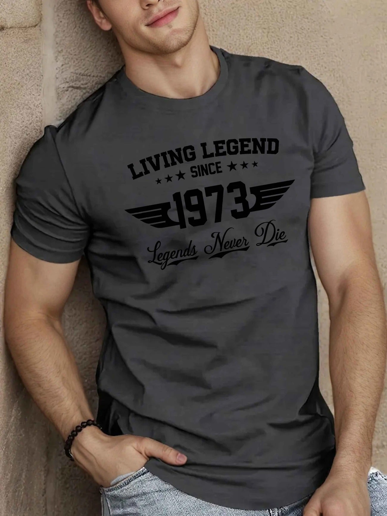 Living Legend Since 1973 Men's pure cotton Tshirt Comfort Fit