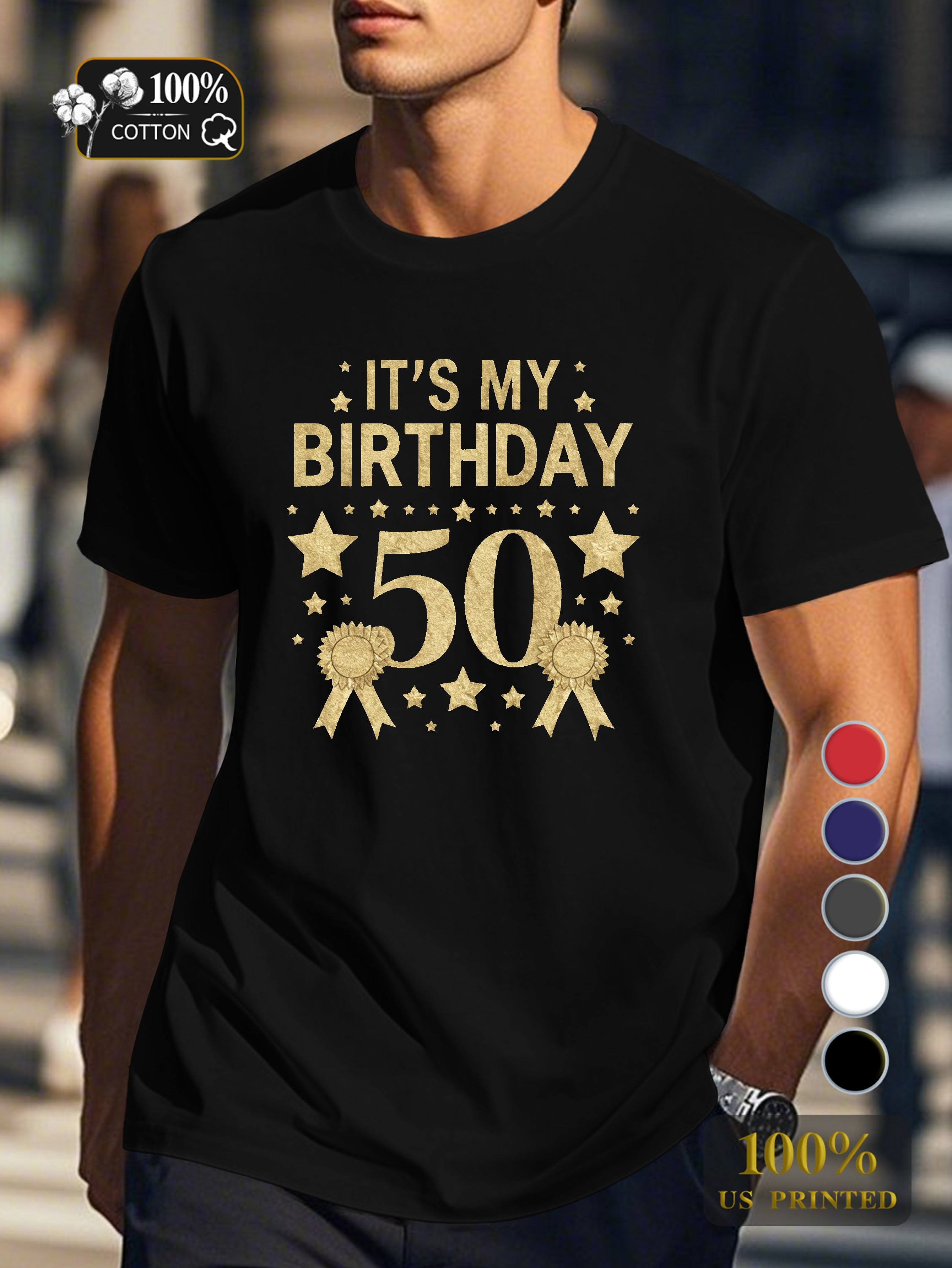 IT S MY BIRTHDAY Men's pure cotton Tshirt Comfort Fit
