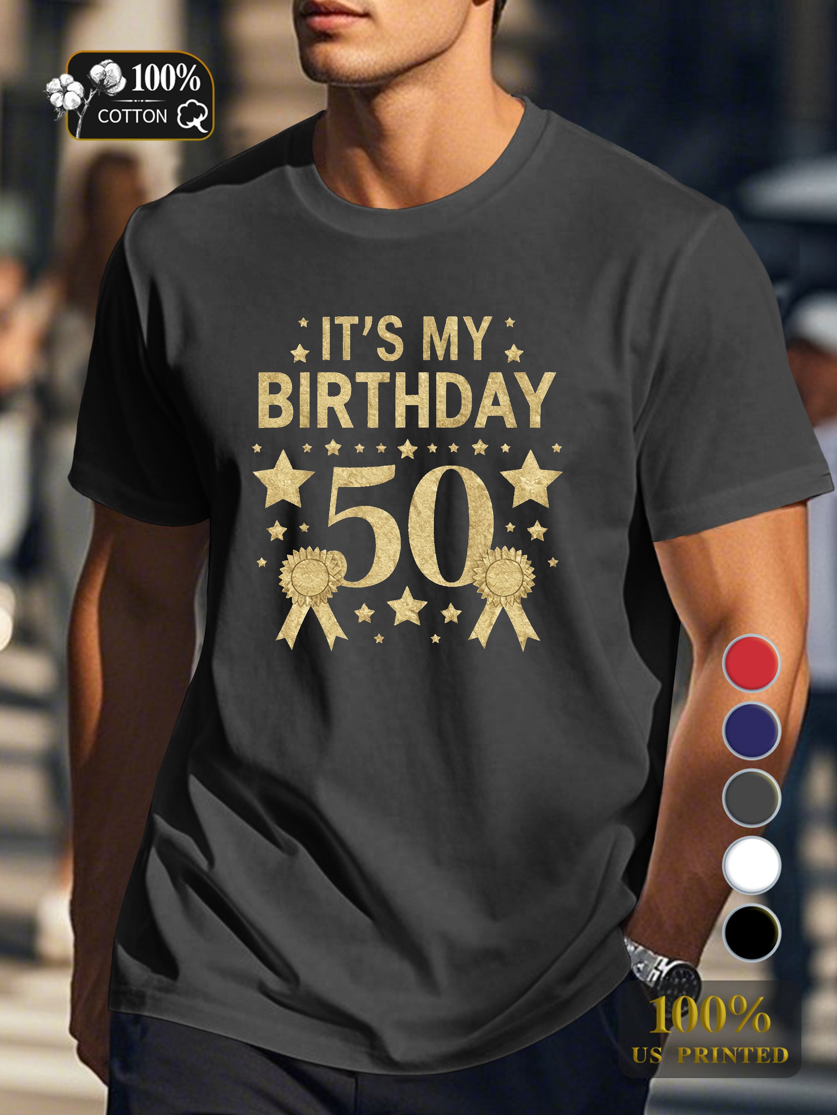 IT S MY BIRTHDAY Men's pure cotton Tshirt Comfort Fit
