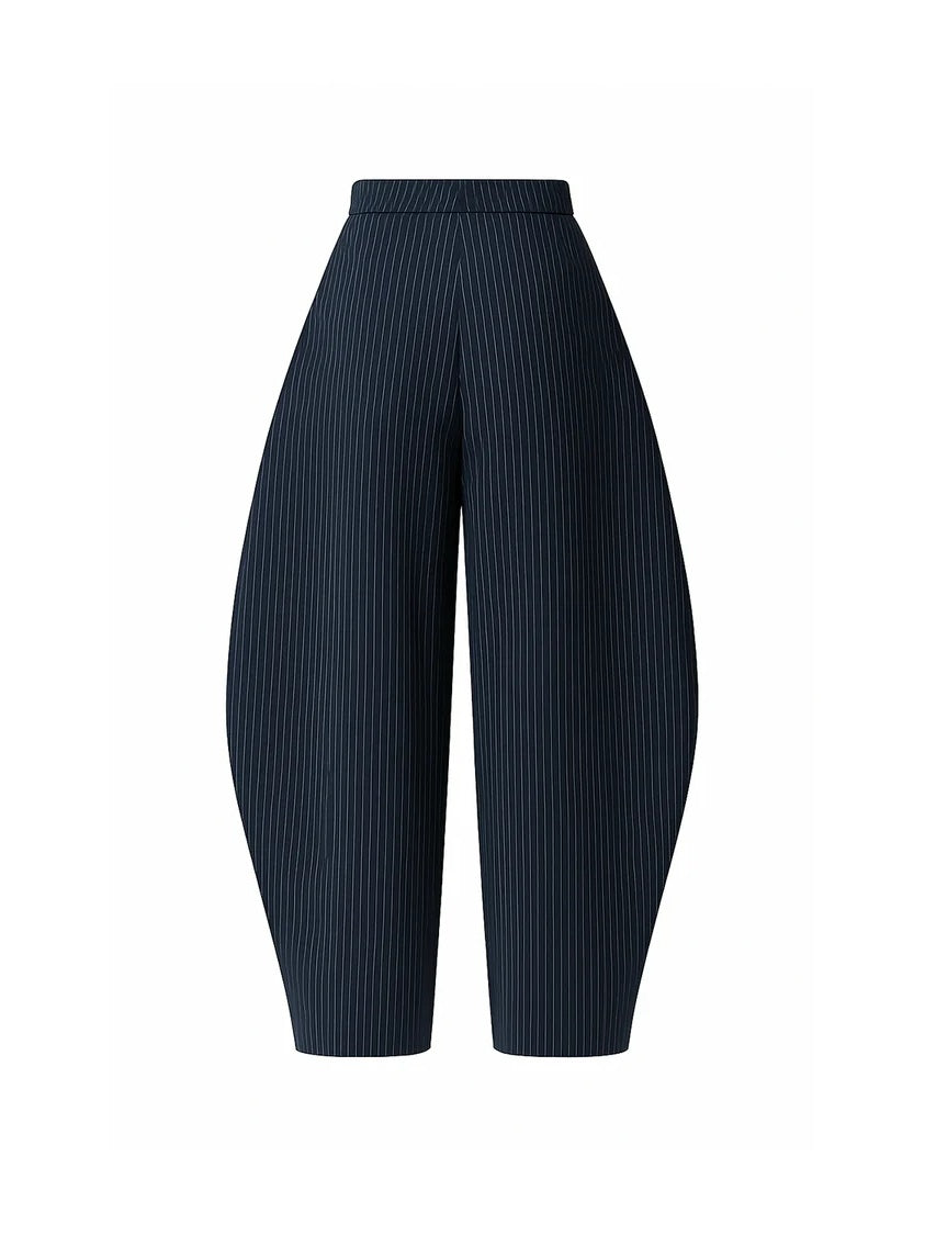 Pinstripe Poise Top and Pants 2-Piece Set