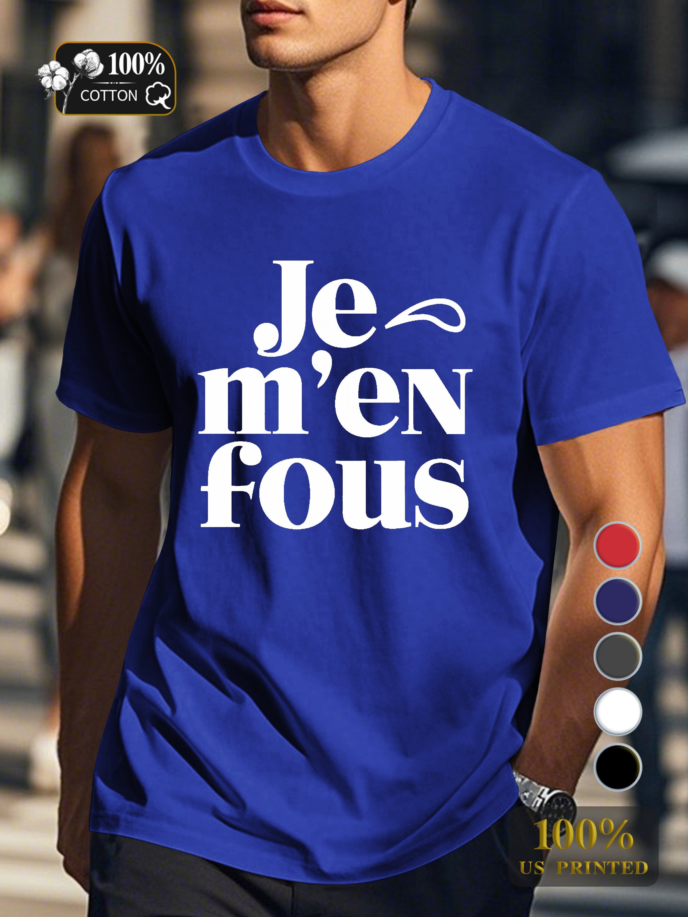 I DON T CARE Men's pure cotton Tshirt Comfort Fit