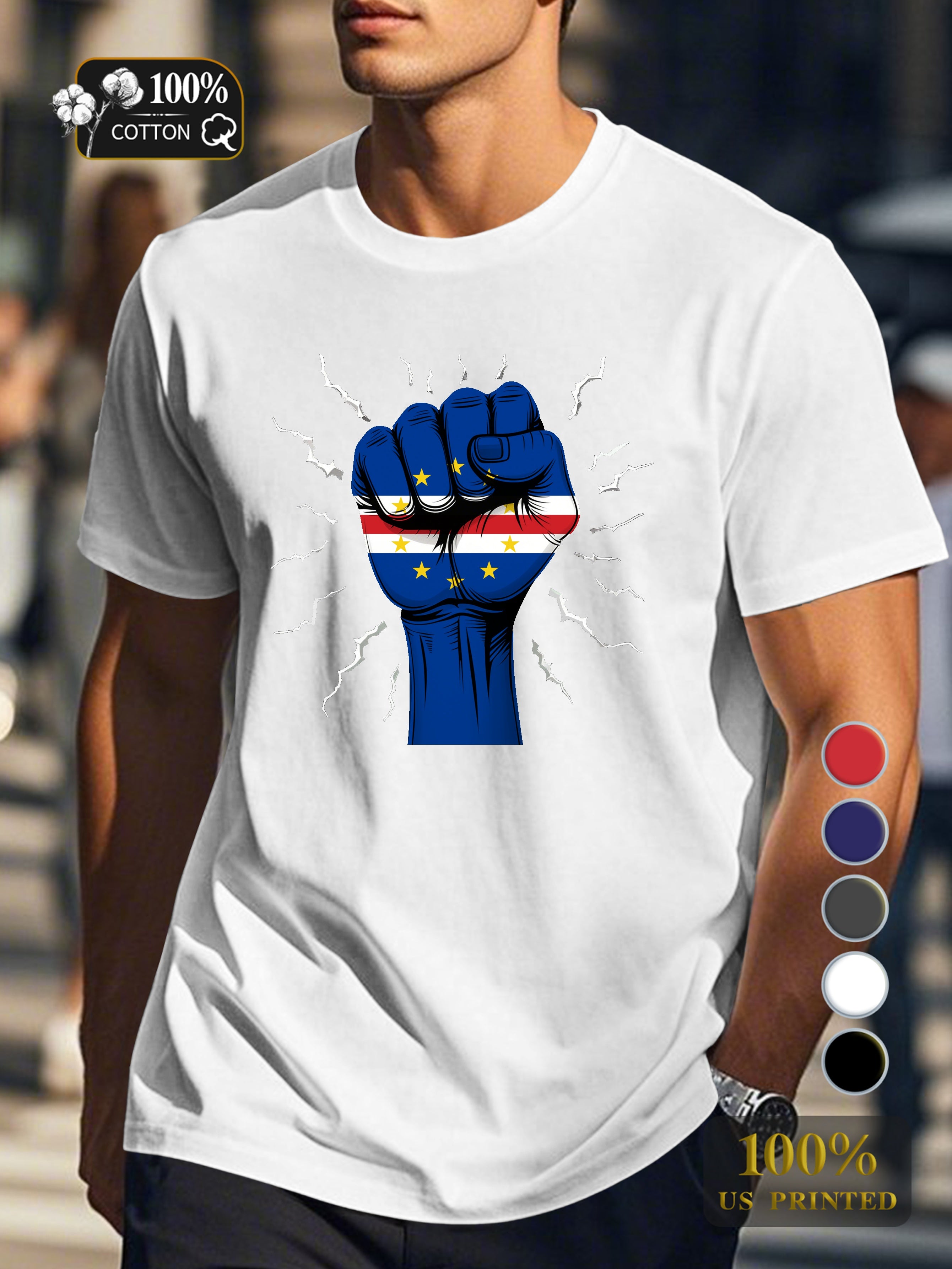 Top 0718 1 Men's pure cotton Tshirt Comfort Fit