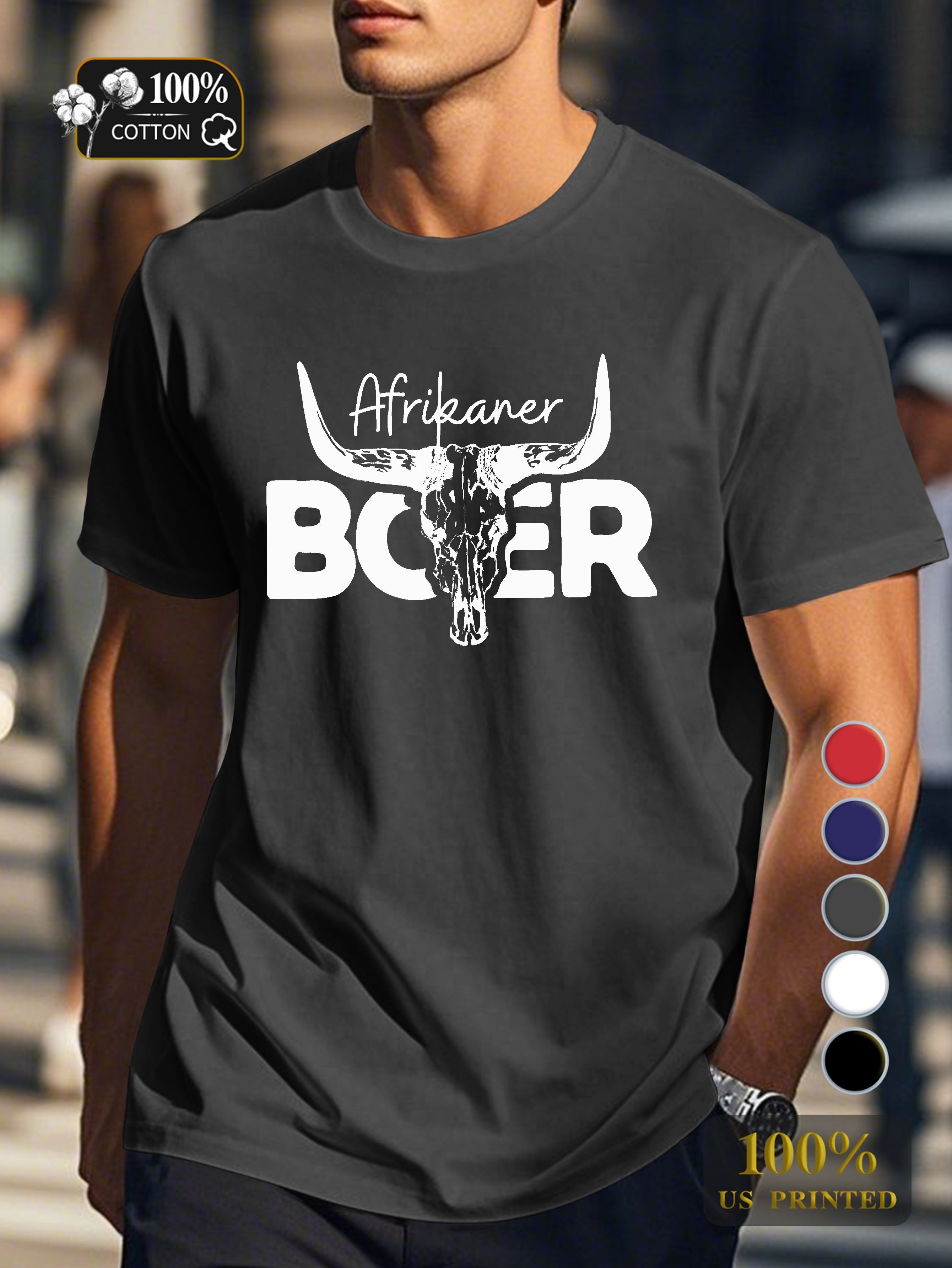 Top 0718 5 Men's pure cotton Tshirt Comfort Fit