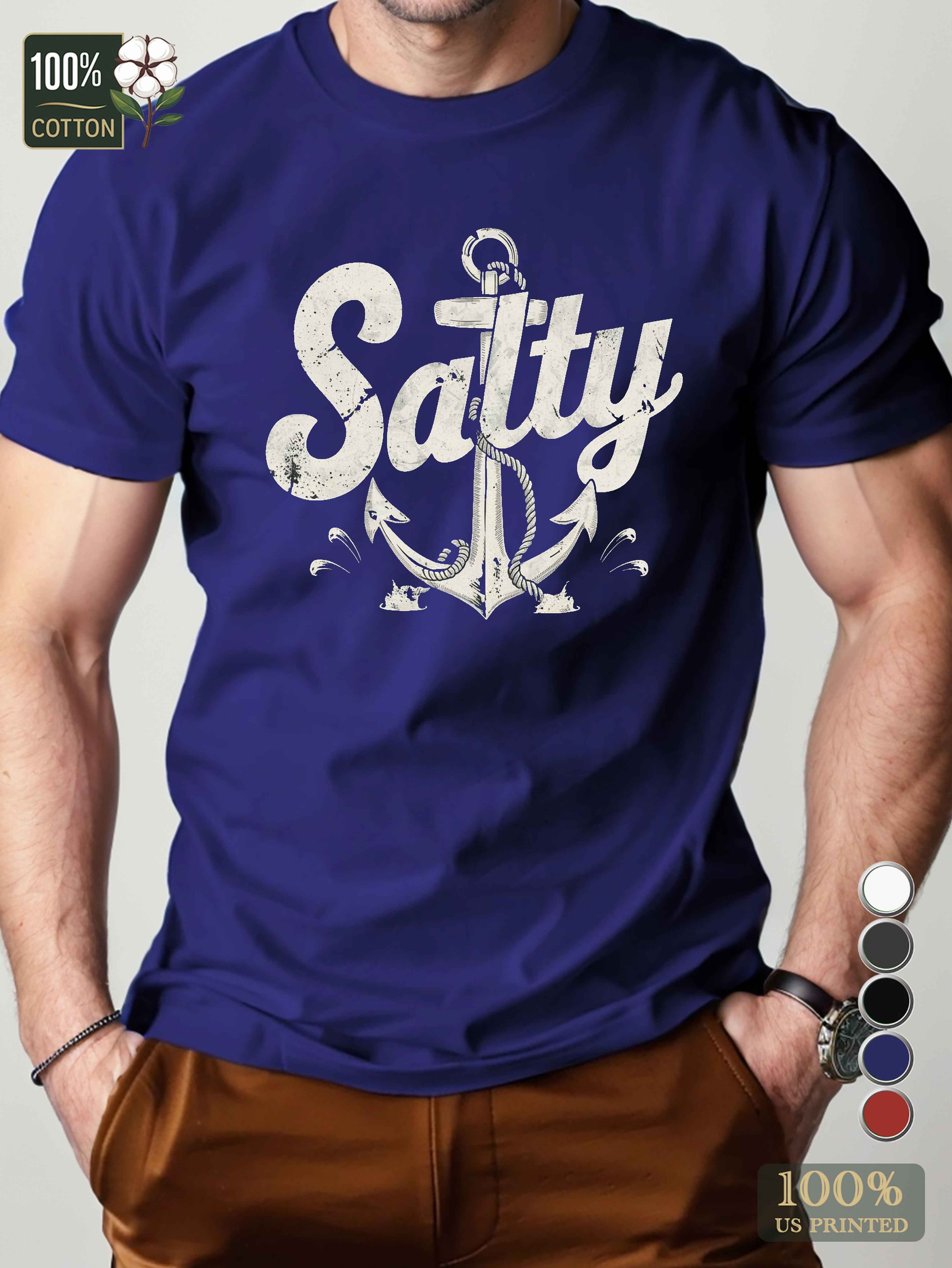 Salty Men's pure cotton Tshirt Comfort Fit