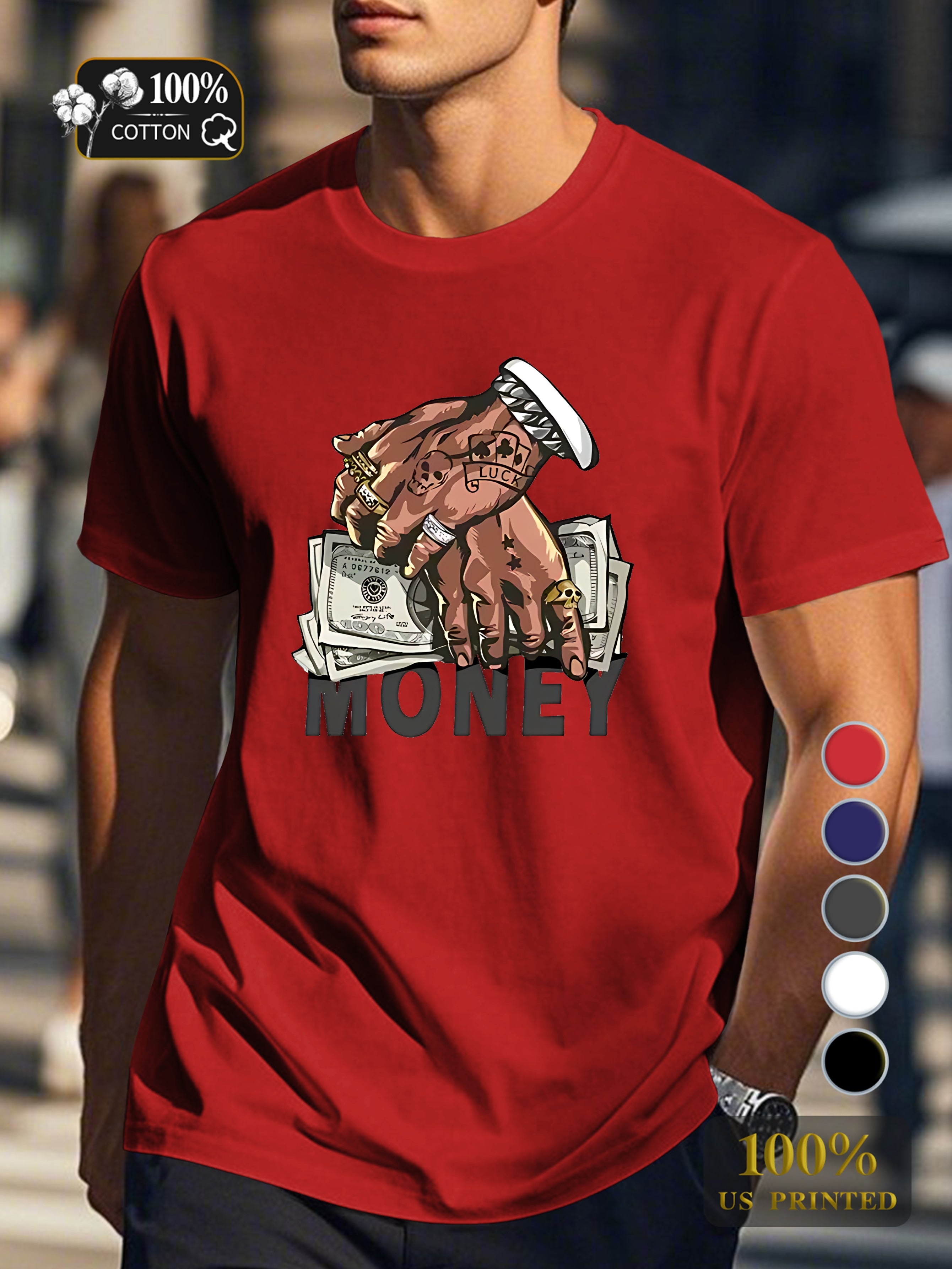 Tn 0728 3 Men's pure cotton Tshirt Comfort Fit