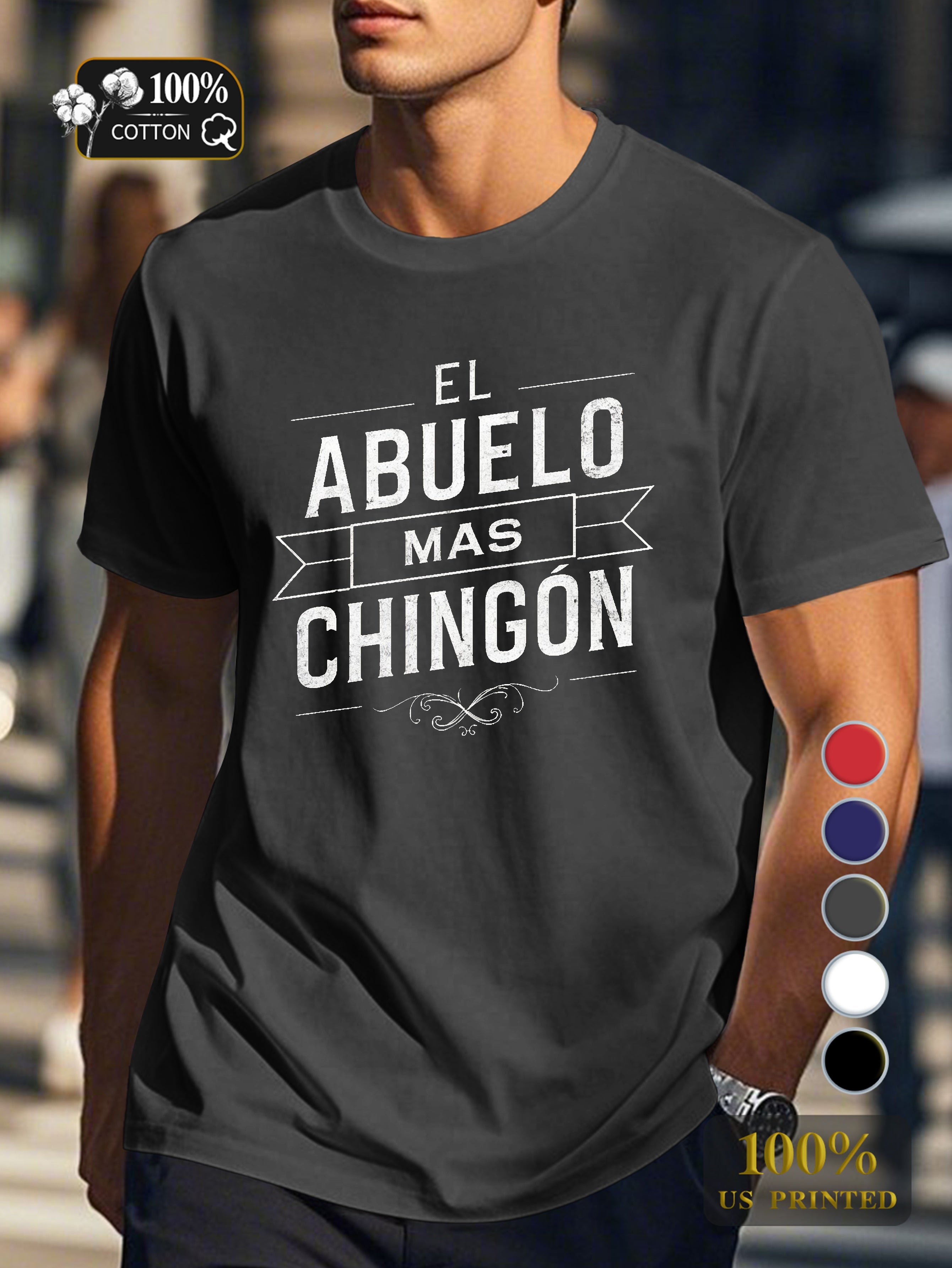 THE MOST CHINGON GRANDPA Men's pure cotton Tshirt Comfort Fit
