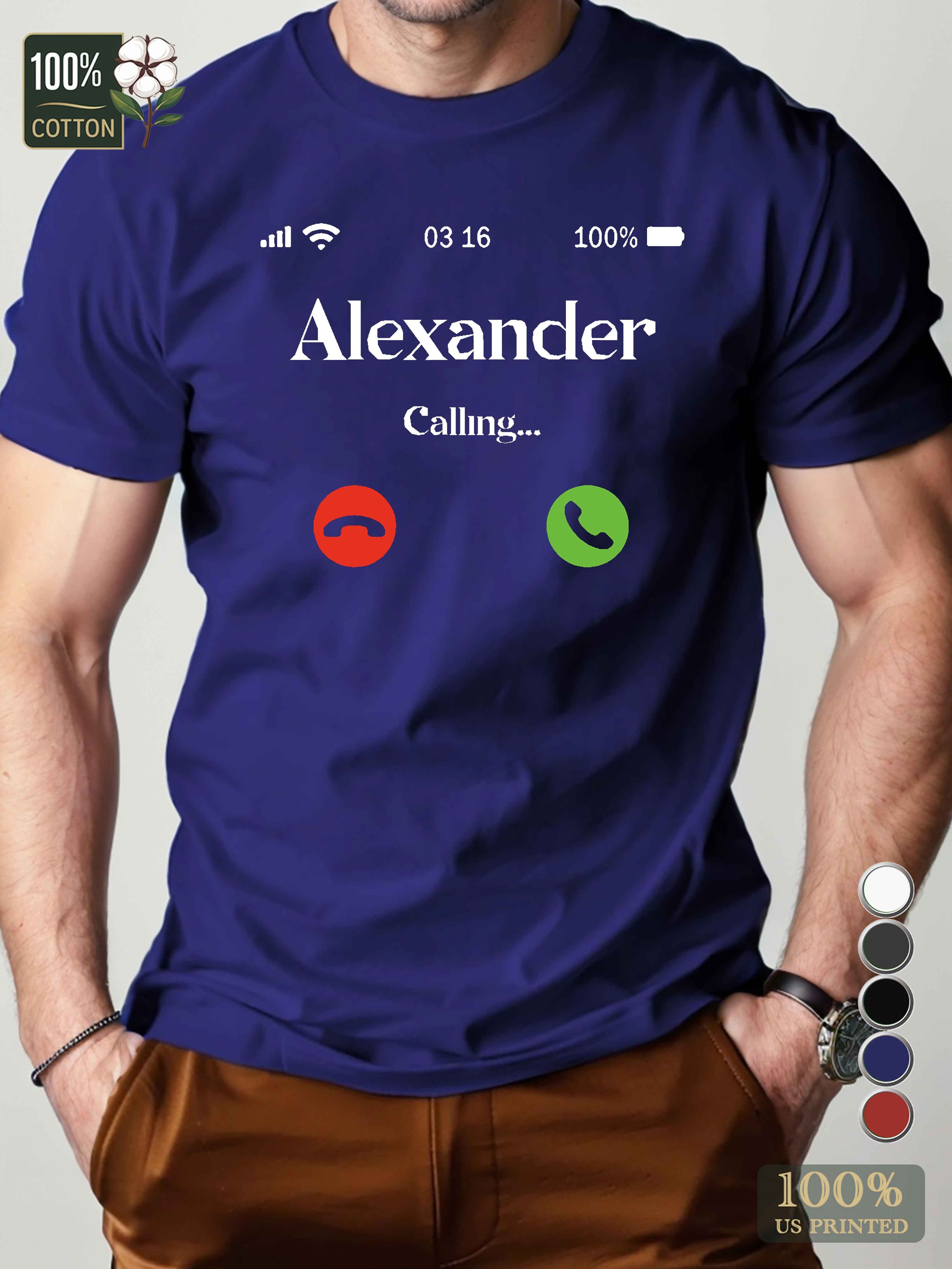 Alexander Men's pure cotton Tshirt Comfort Fit