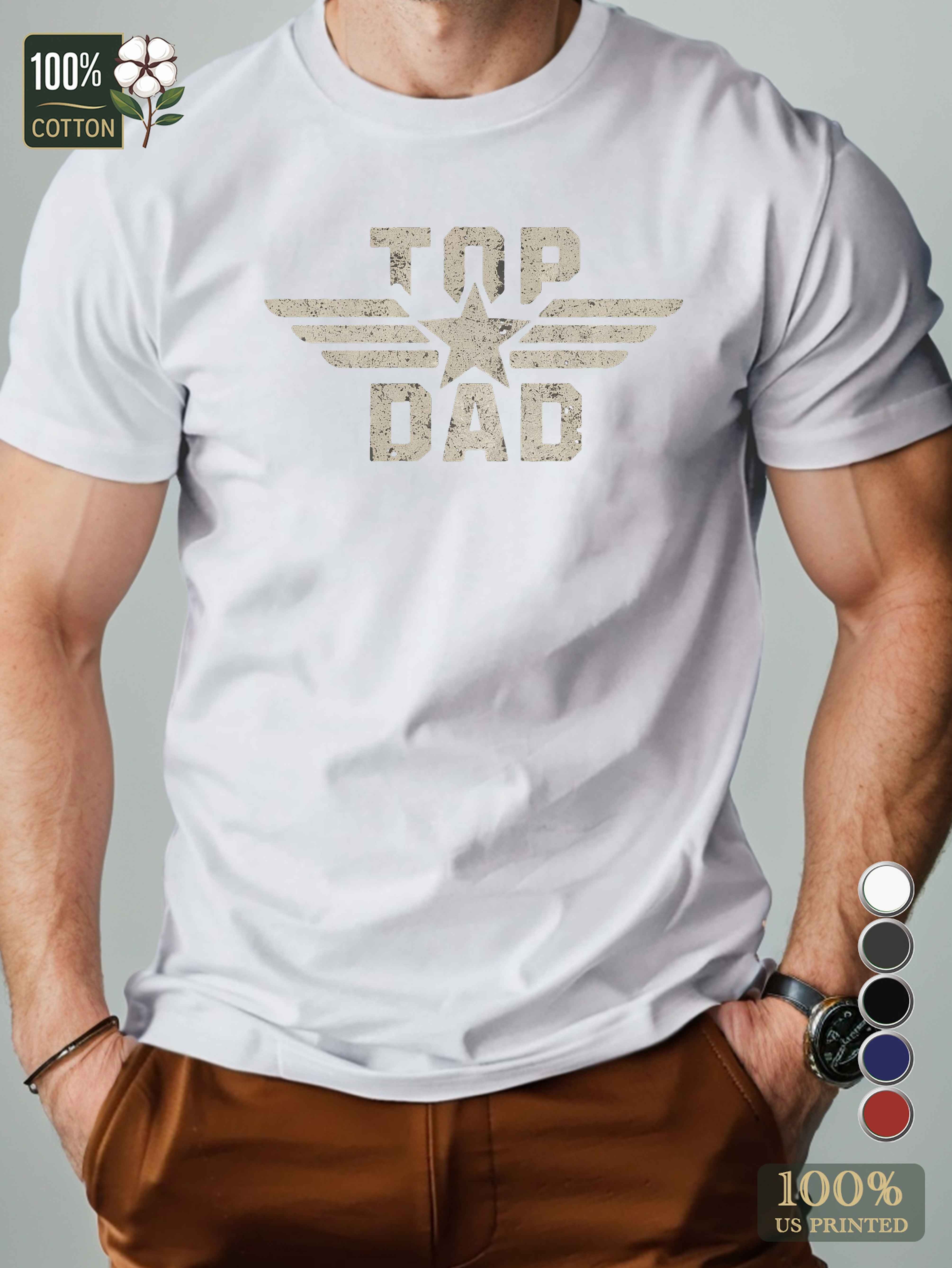 TOP DAD illustration Men's pure cotton Tshirt Comfort Fit