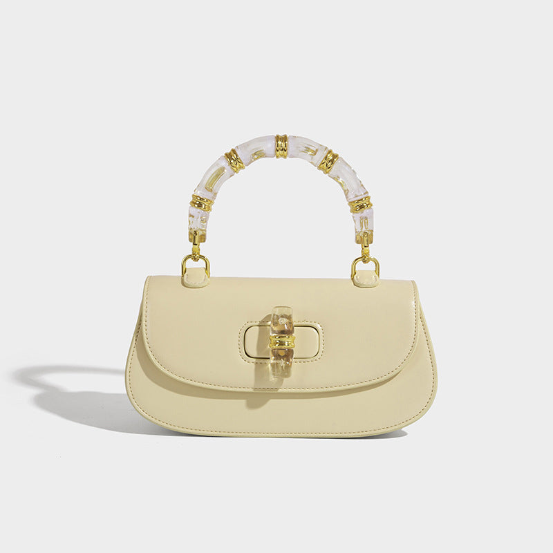 Bamboo Handle Handbag Crossbody Bag