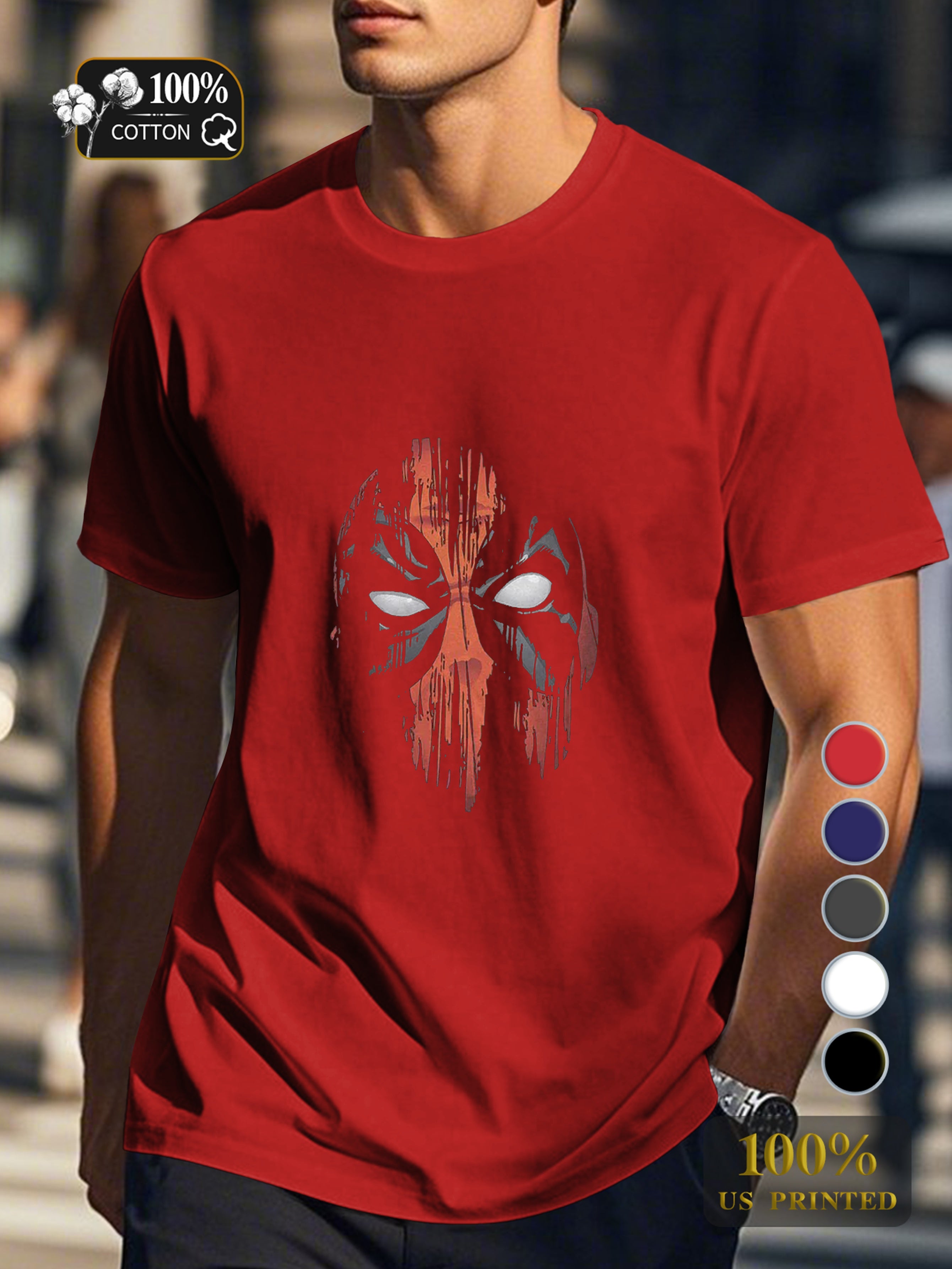 Xw 0716 4 Men's pure cotton Tshirt Comfort Fit