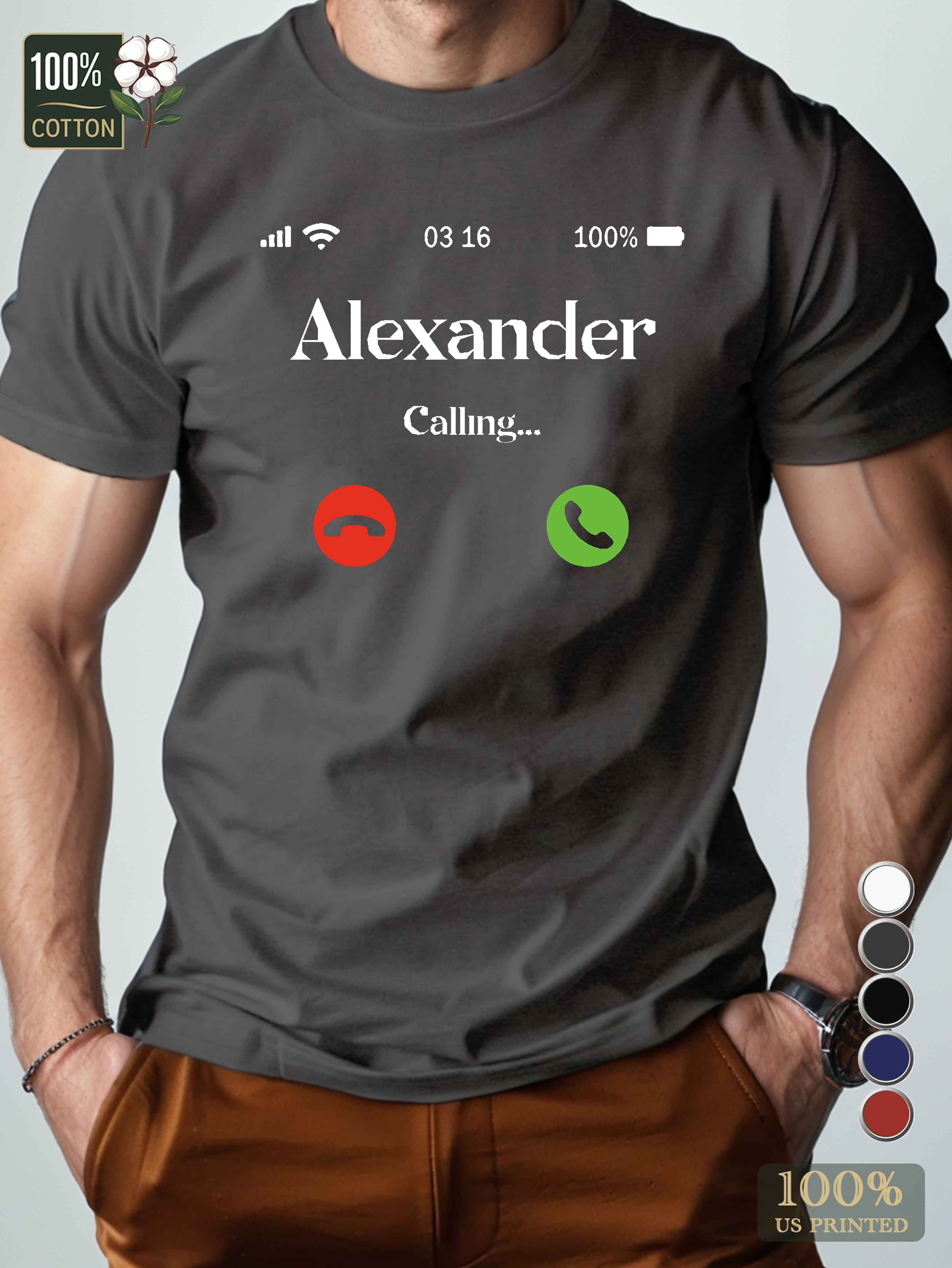 Alexander Men's pure cotton Tshirt Comfort Fit