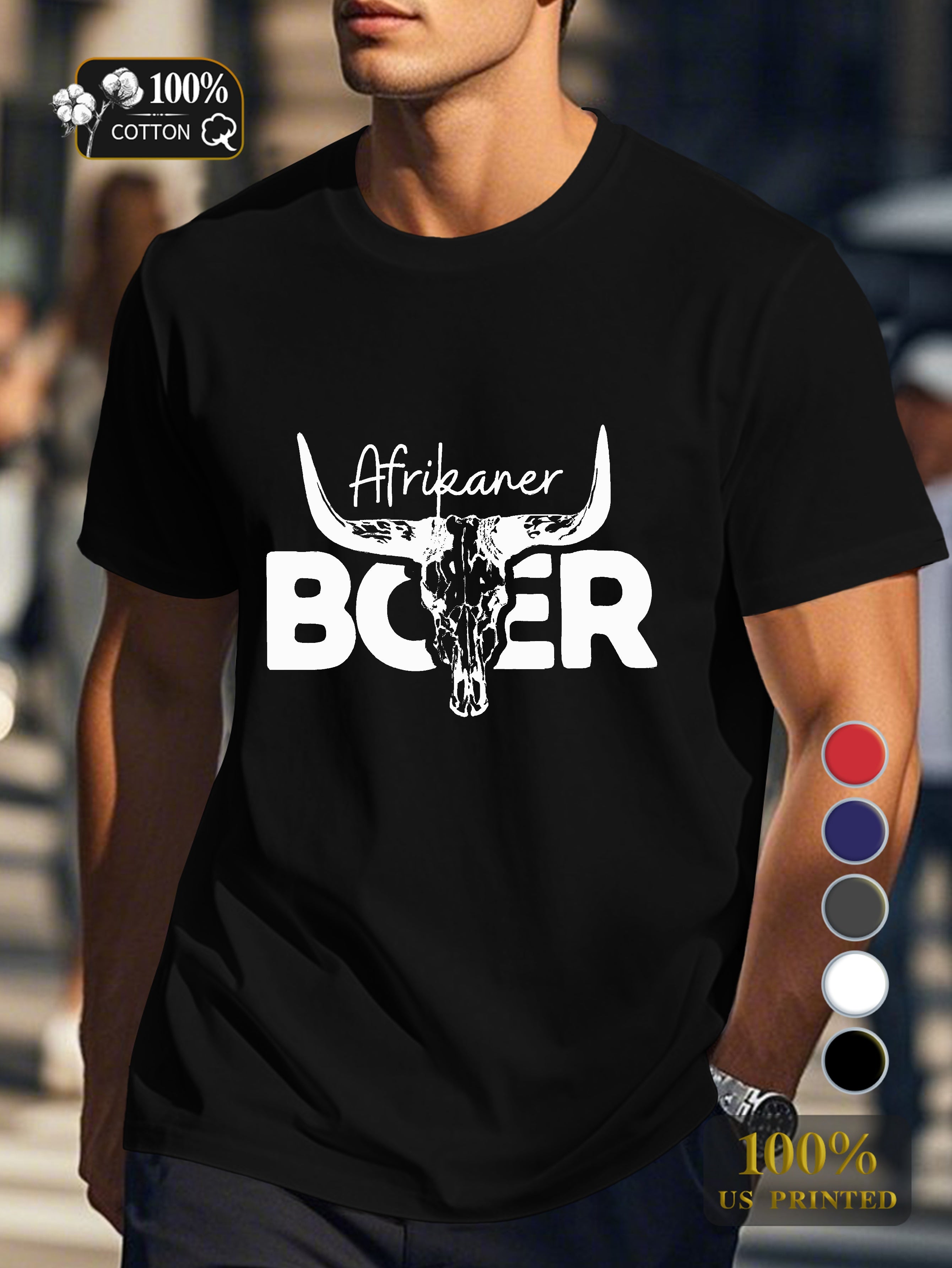 Top 0718 5 Men's pure cotton Tshirt Comfort Fit