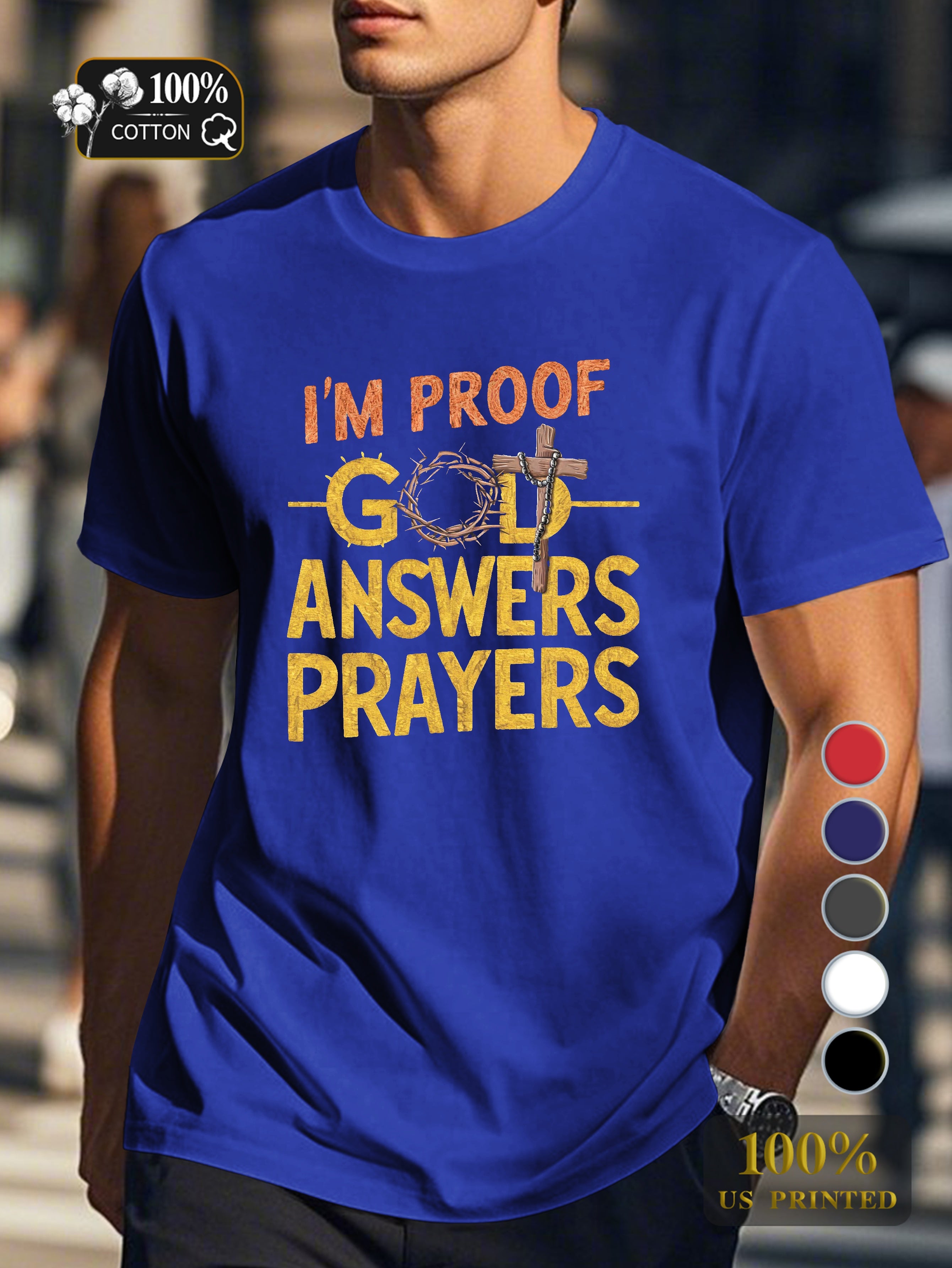 I M PROOF Men's pure cotton Tshirt Comfort Fit