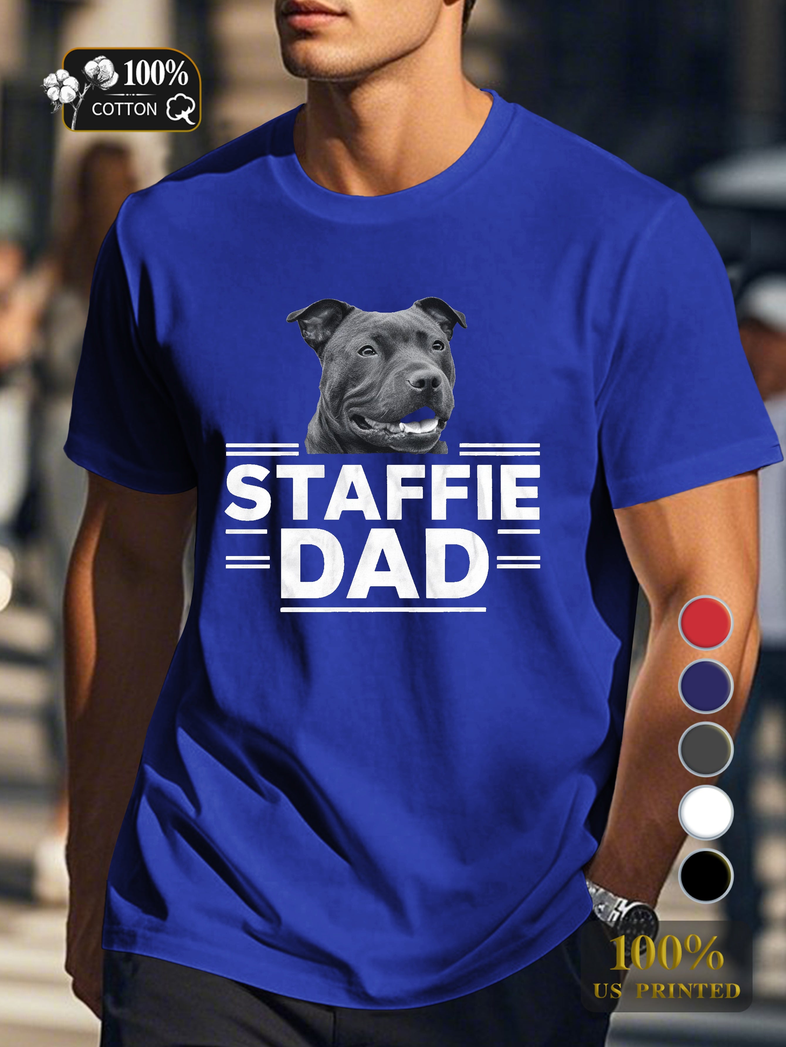 STAFFIE DAD Men's pure cotton Tshirt Comfort Fit