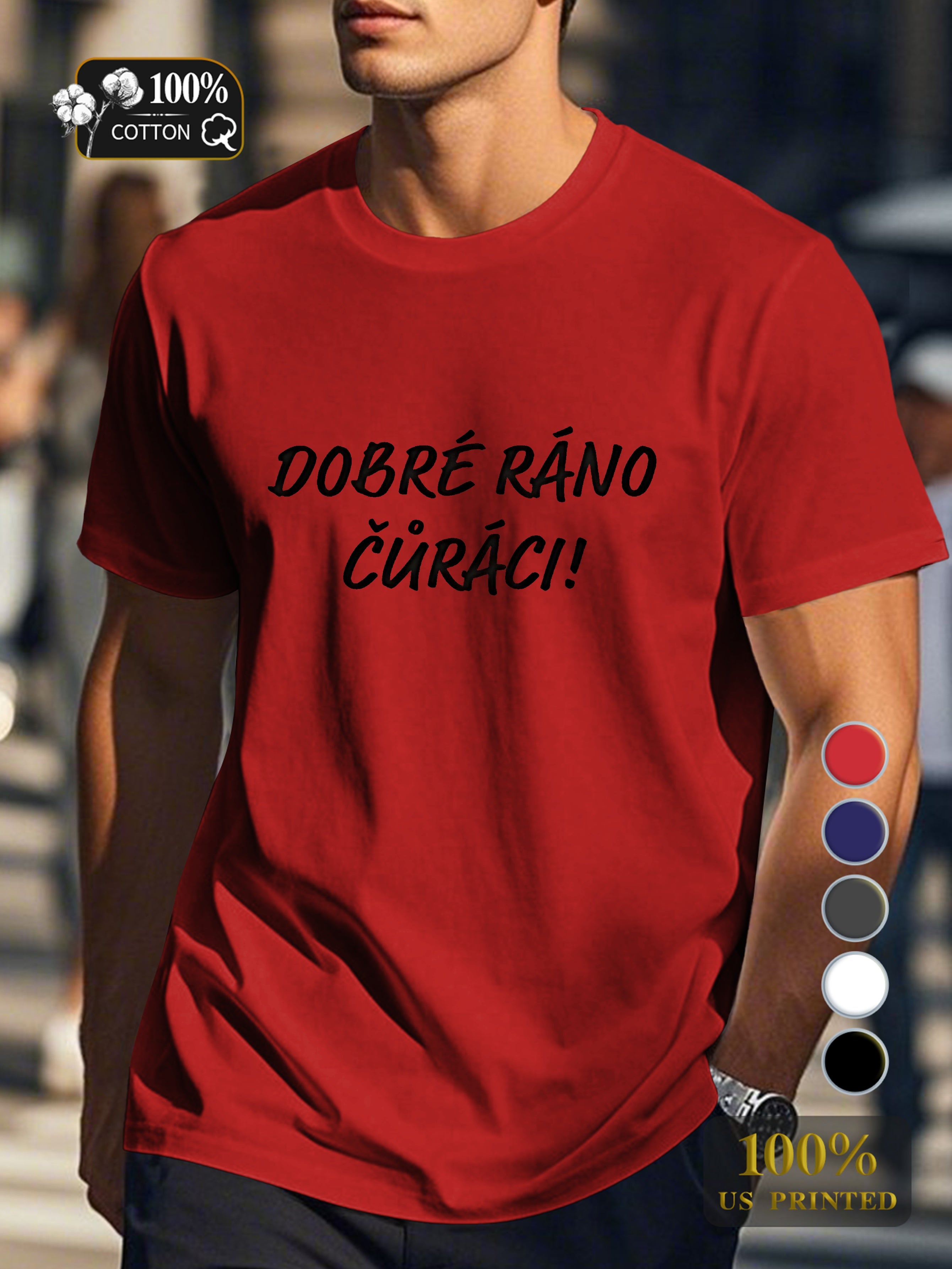 Top 0718 6 Men's pure cotton Tshirt Comfort Fit