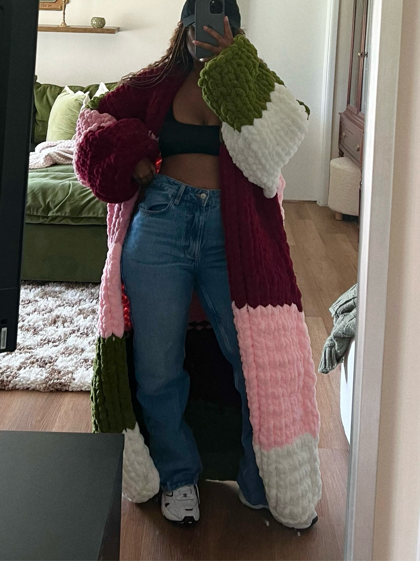 Thickened Sweater Loose Long Cardigan