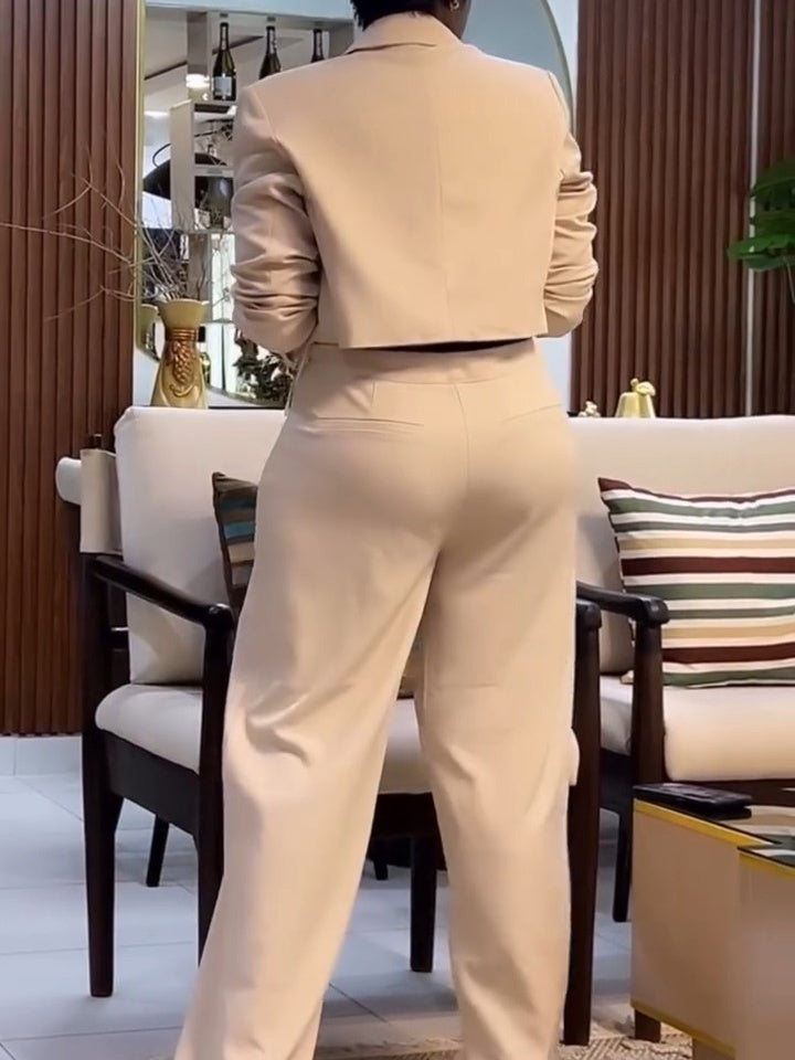 Booked And Busy Blazer Pant Set