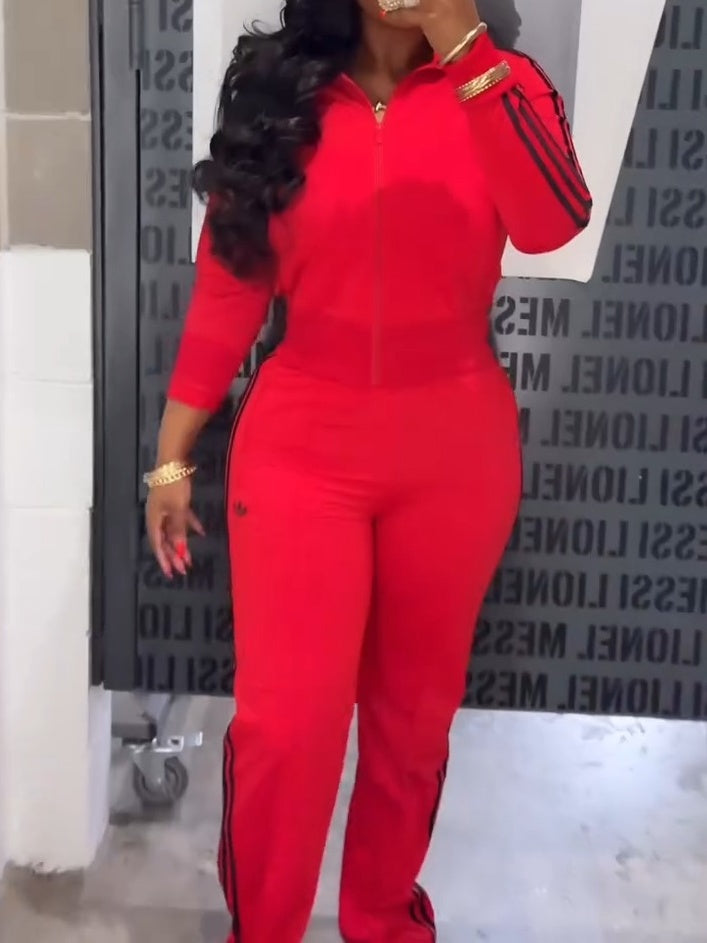 ⏰ Last Day Promotion $10 Off-Stripe Cream Tracksuit Set(Buy 2 Free Shipping✔️)