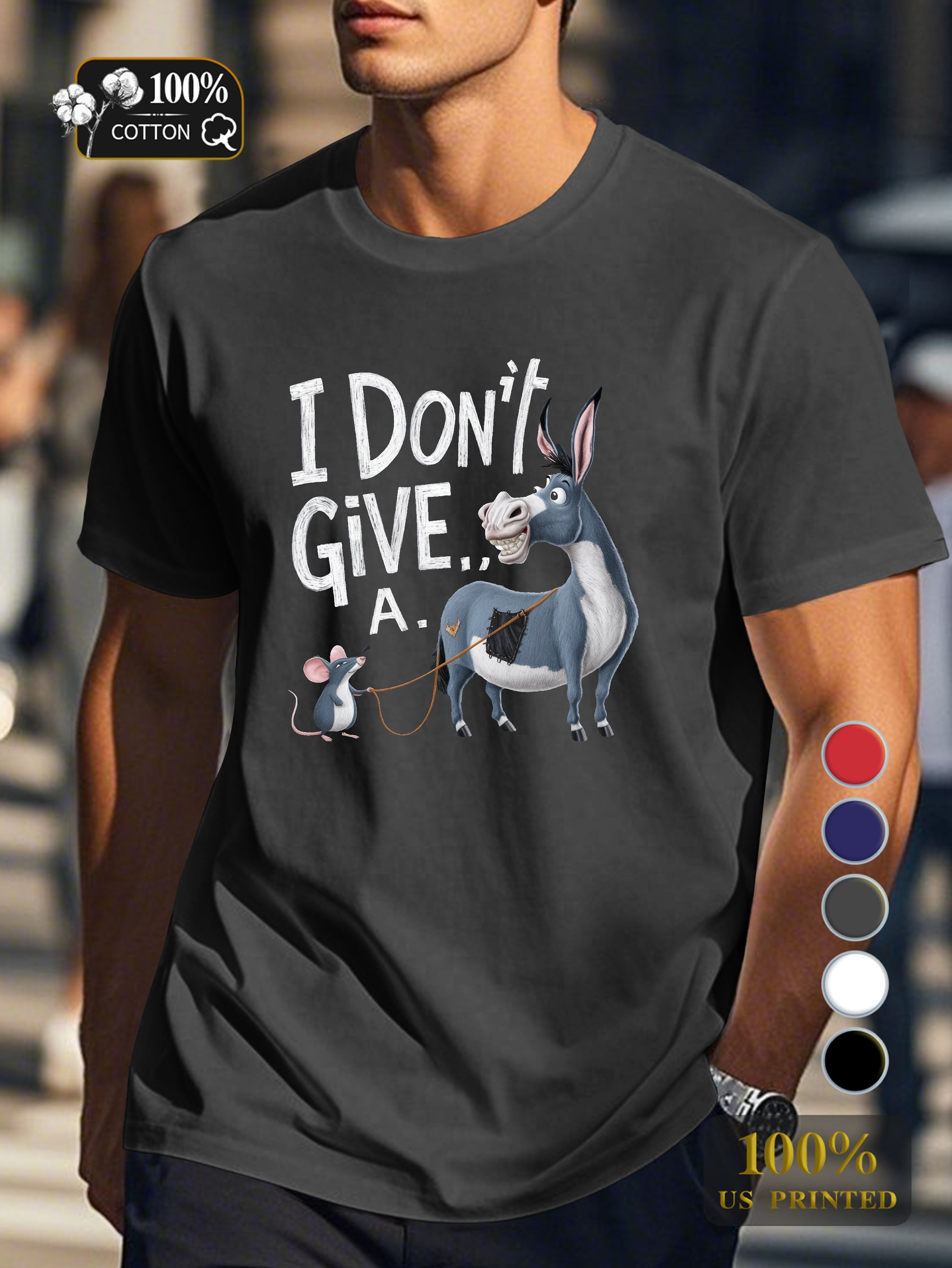 I don t give a Men's pure cotton Tshirt Comfort Fit