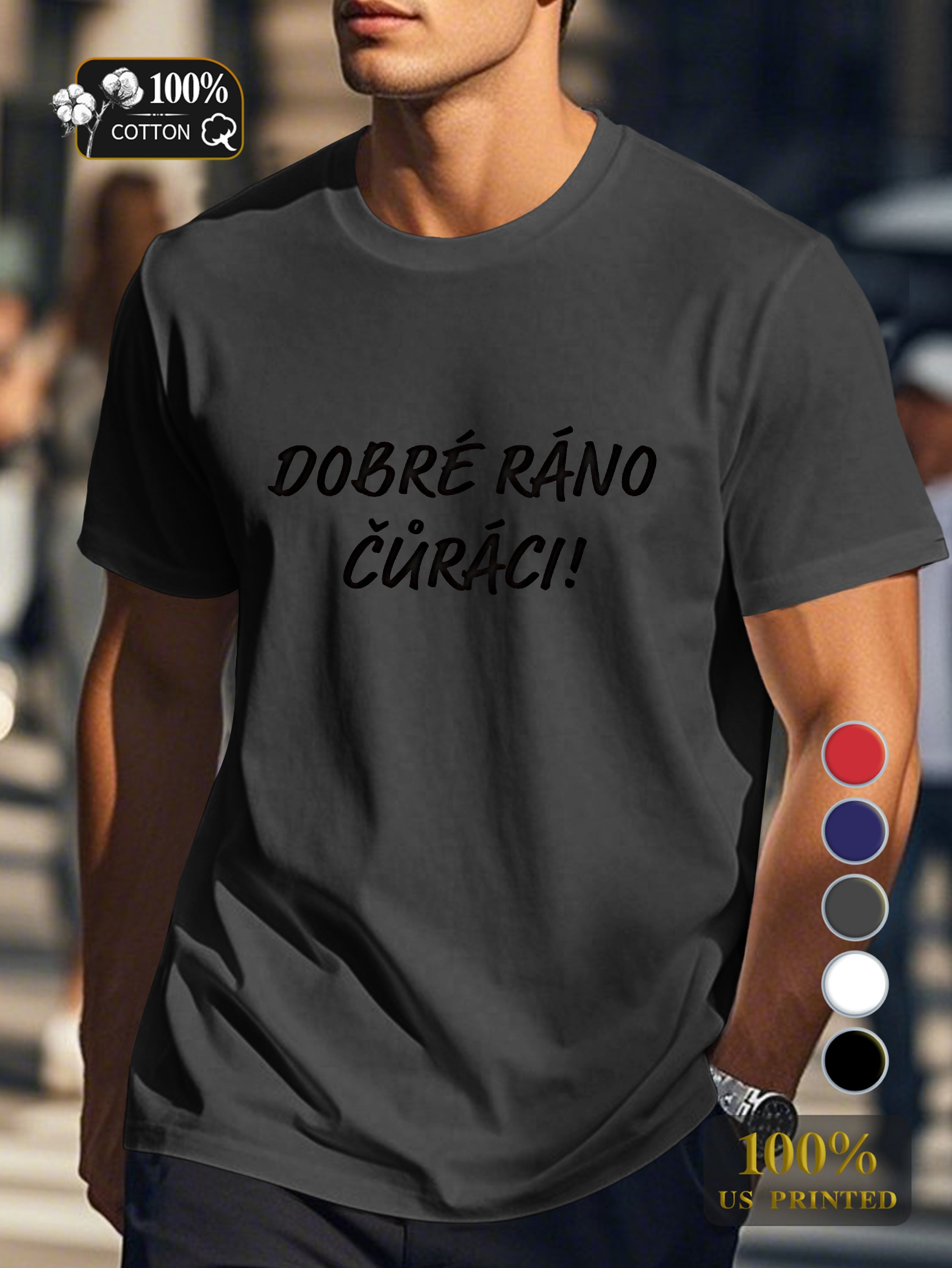 Top 0718 6 Men's pure cotton Tshirt Comfort Fit