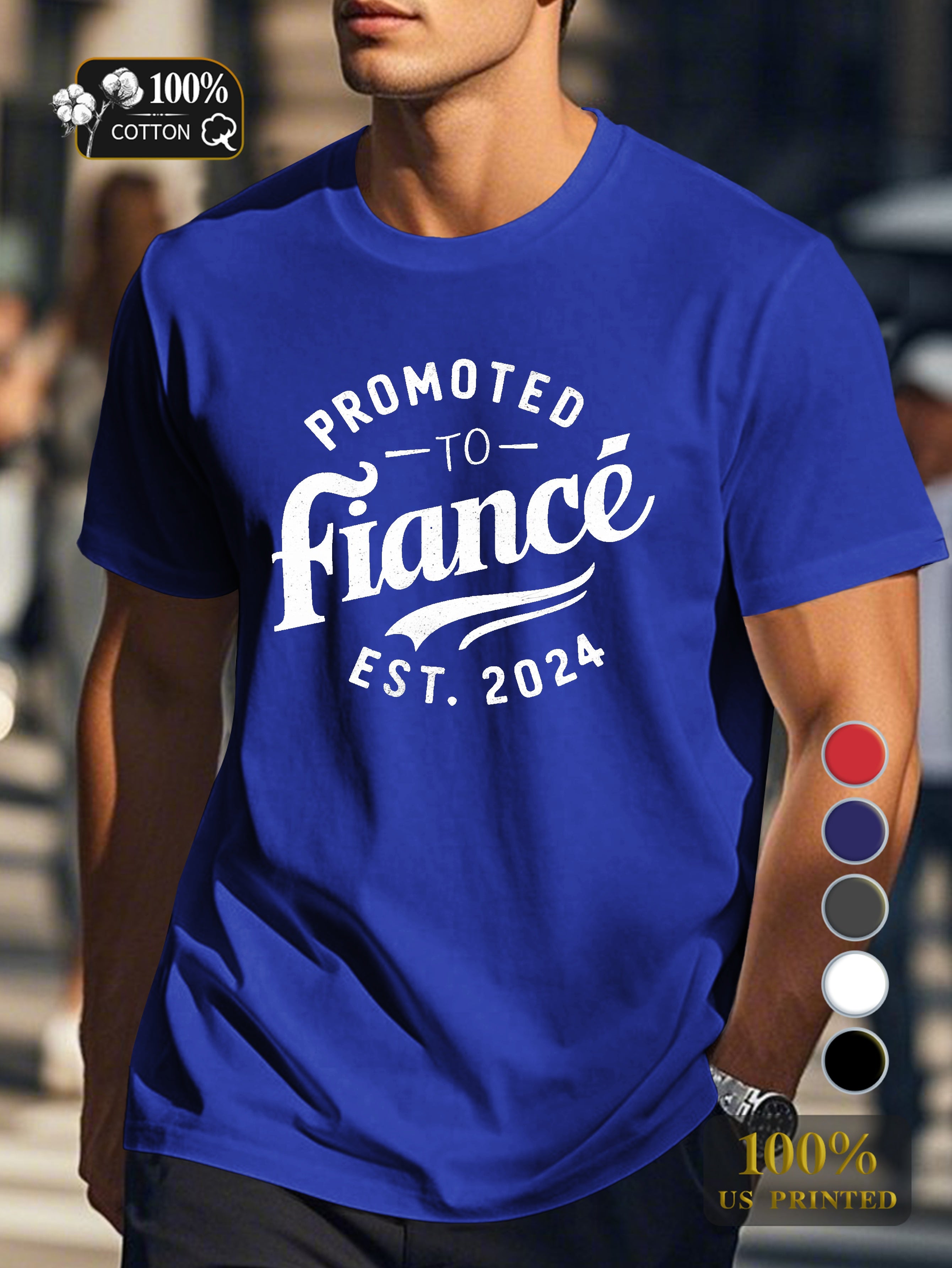 PROMOTED TO Fianc Men's pure cotton Tshirt Comfort Fit