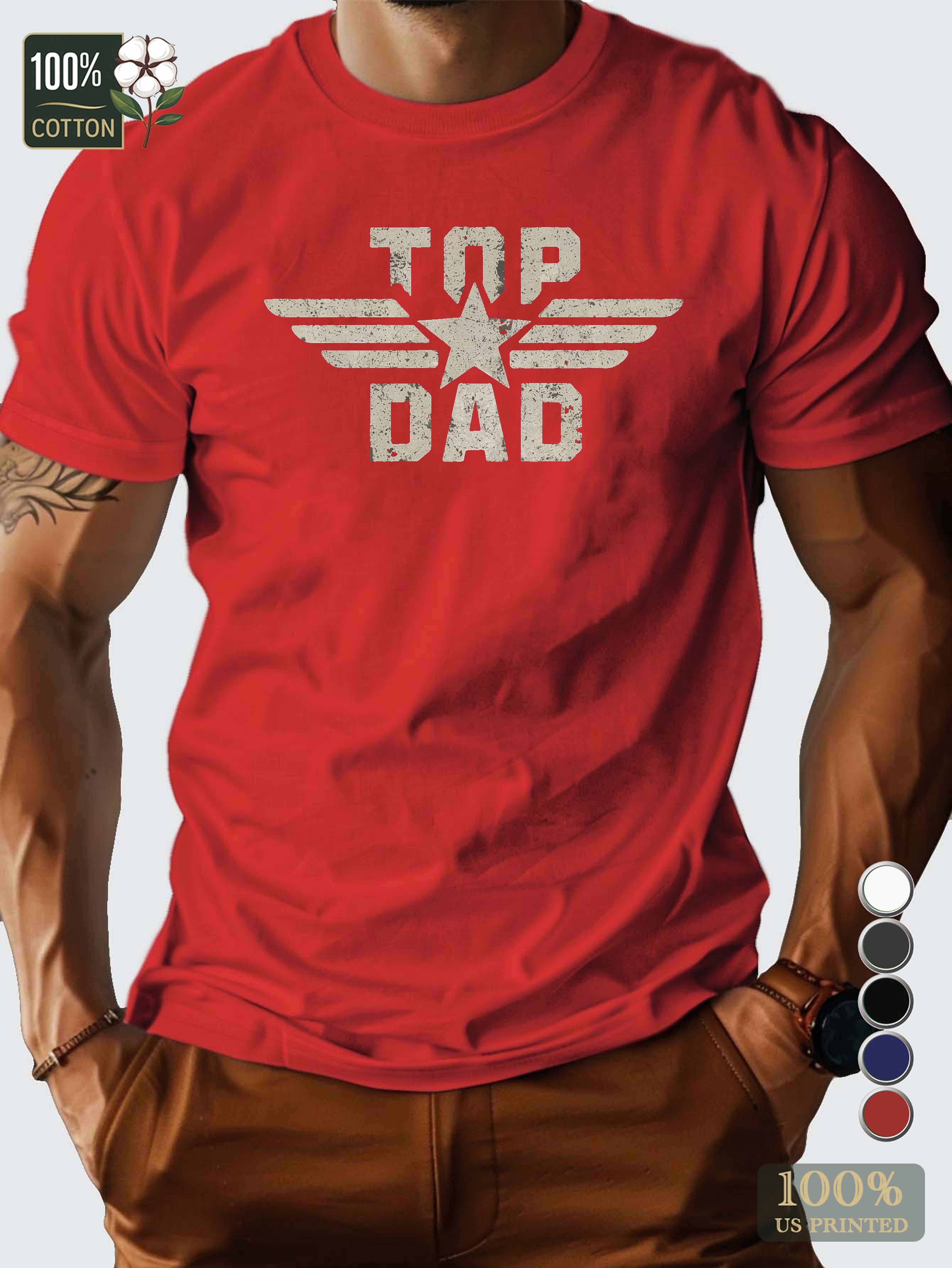 TOP DAD illustration Men's pure cotton Tshirt Comfort Fit