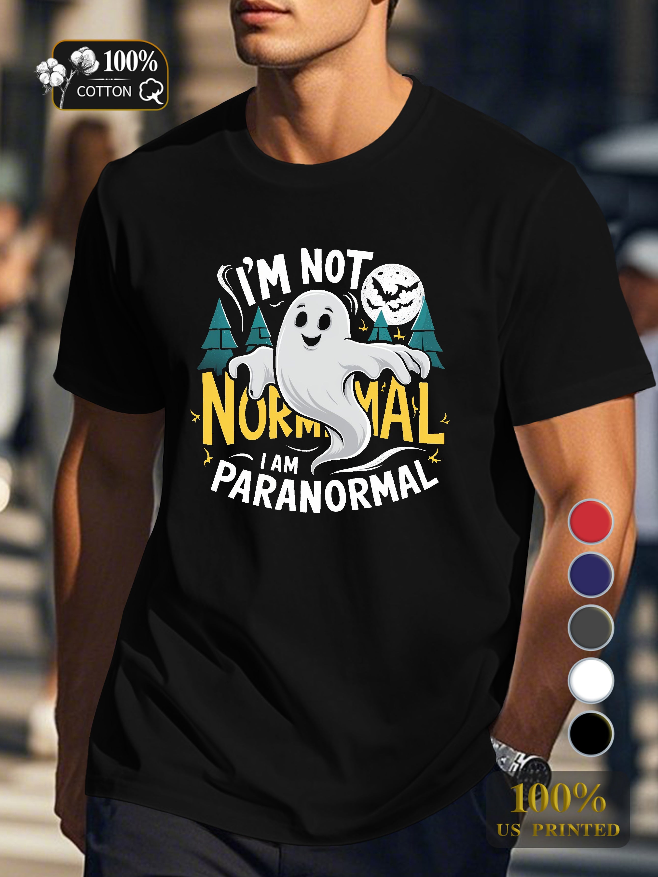 I am paranormal Men's pure cotton Tshirt Comfort Fit