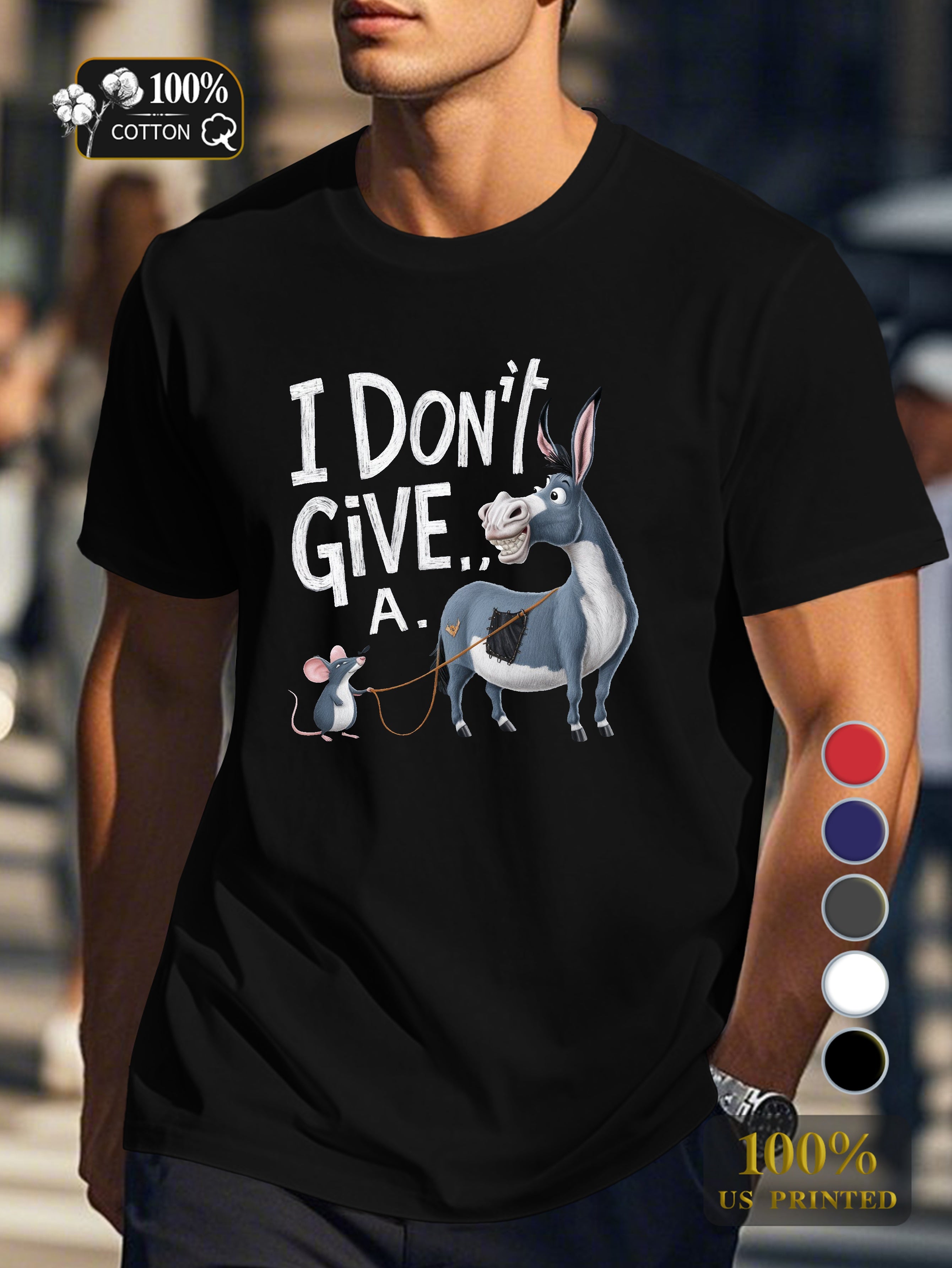 I don t give a Men's pure cotton Tshirt Comfort Fit