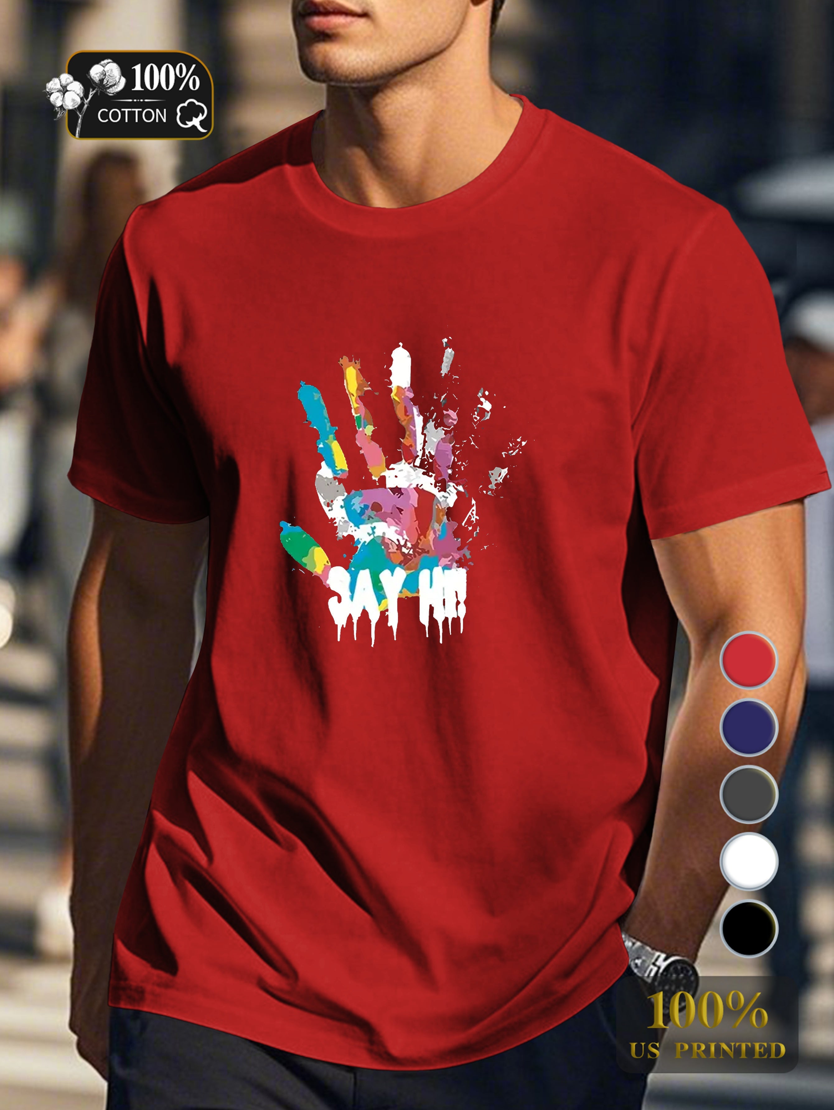 Tn 0812 1 Men's pure cotton Tshirt Comfort Fit