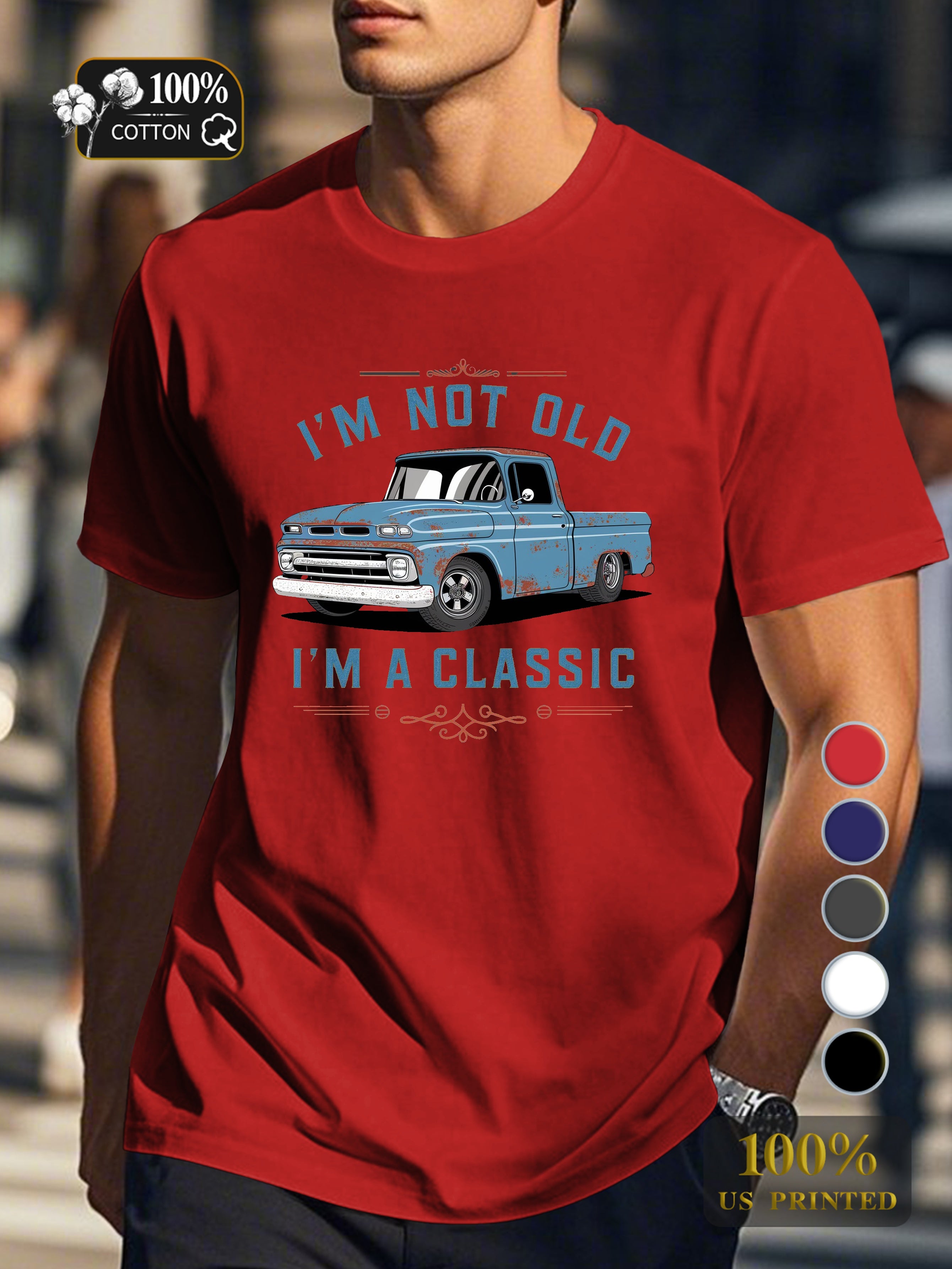 I M NOT OLD Men's pure cotton Tshirt Comfort Fit