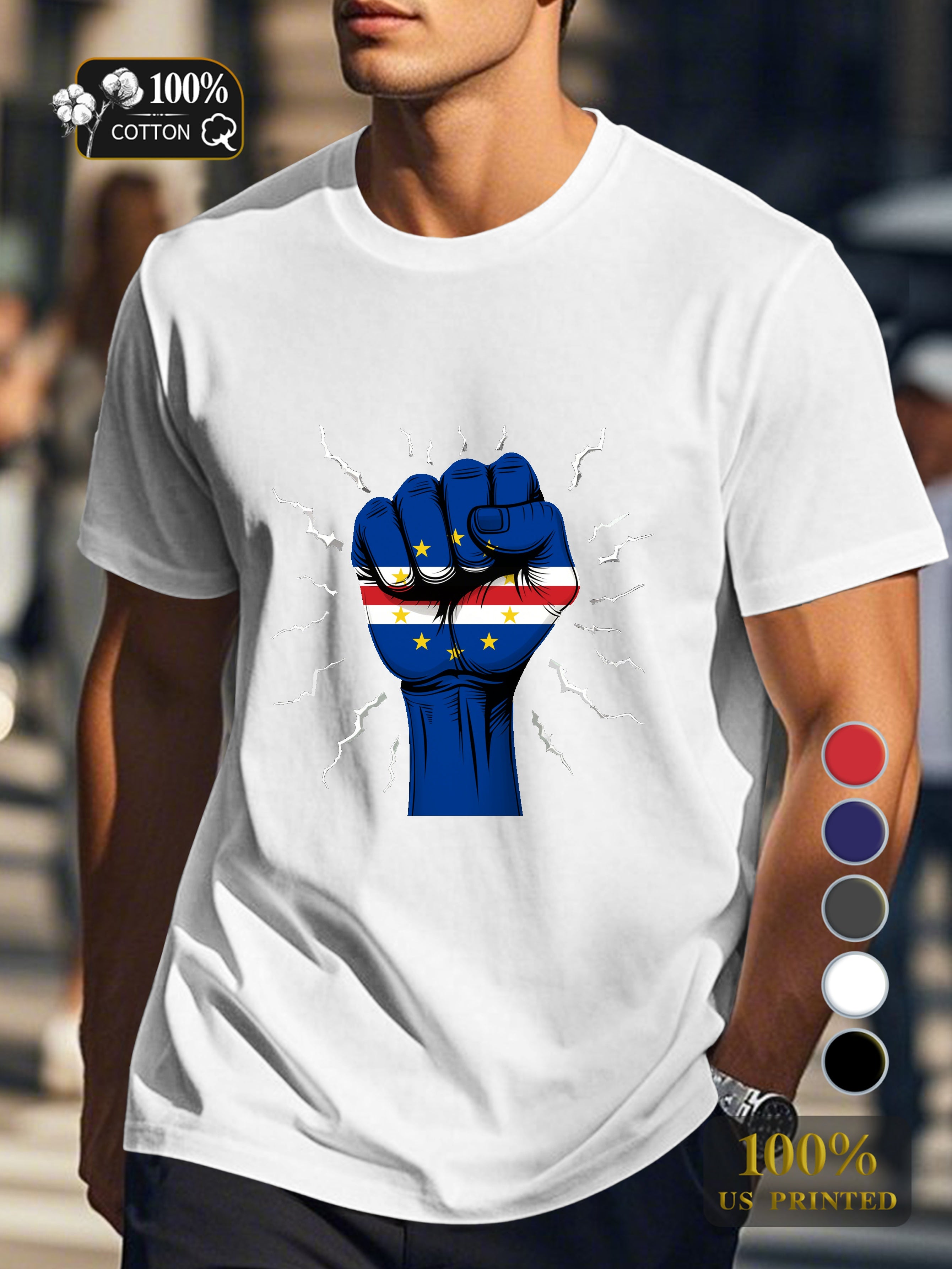 Top 0718 1 Men's pure cotton Tshirt Comfort Fit