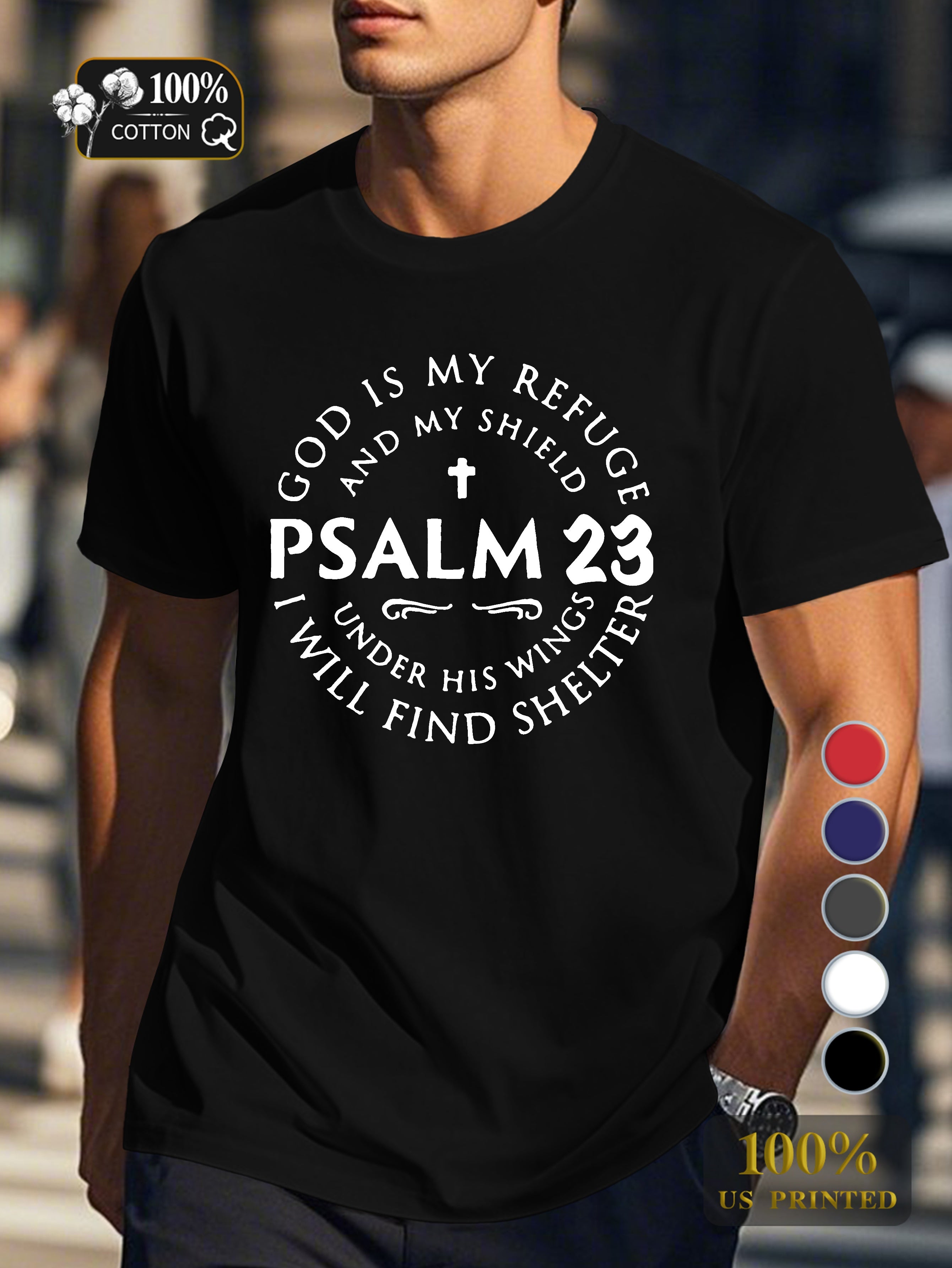 god Men's pure cotton Tshirt Comfort Fit