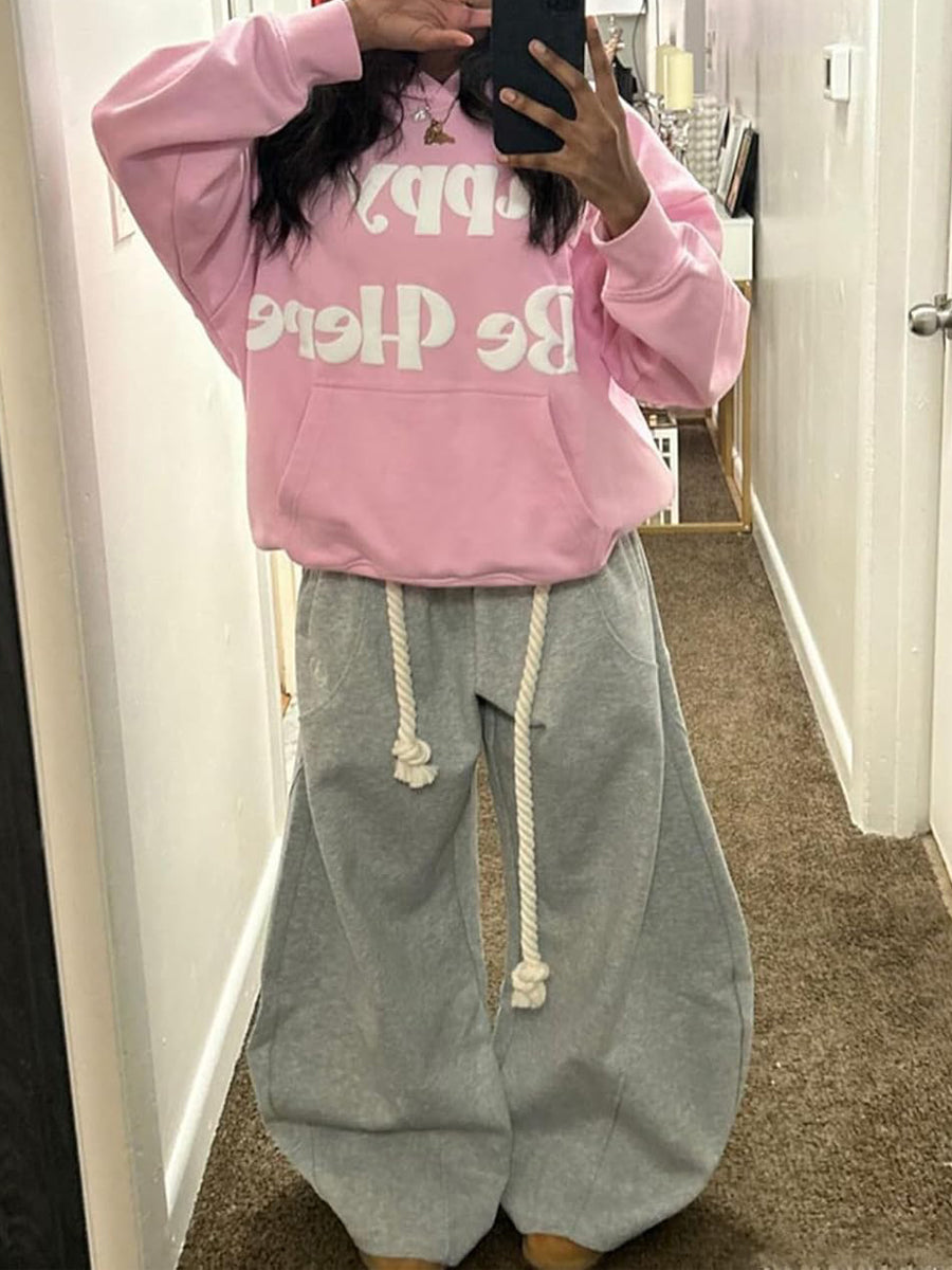 Loose Casual Sweatpants Straight Machete Pants