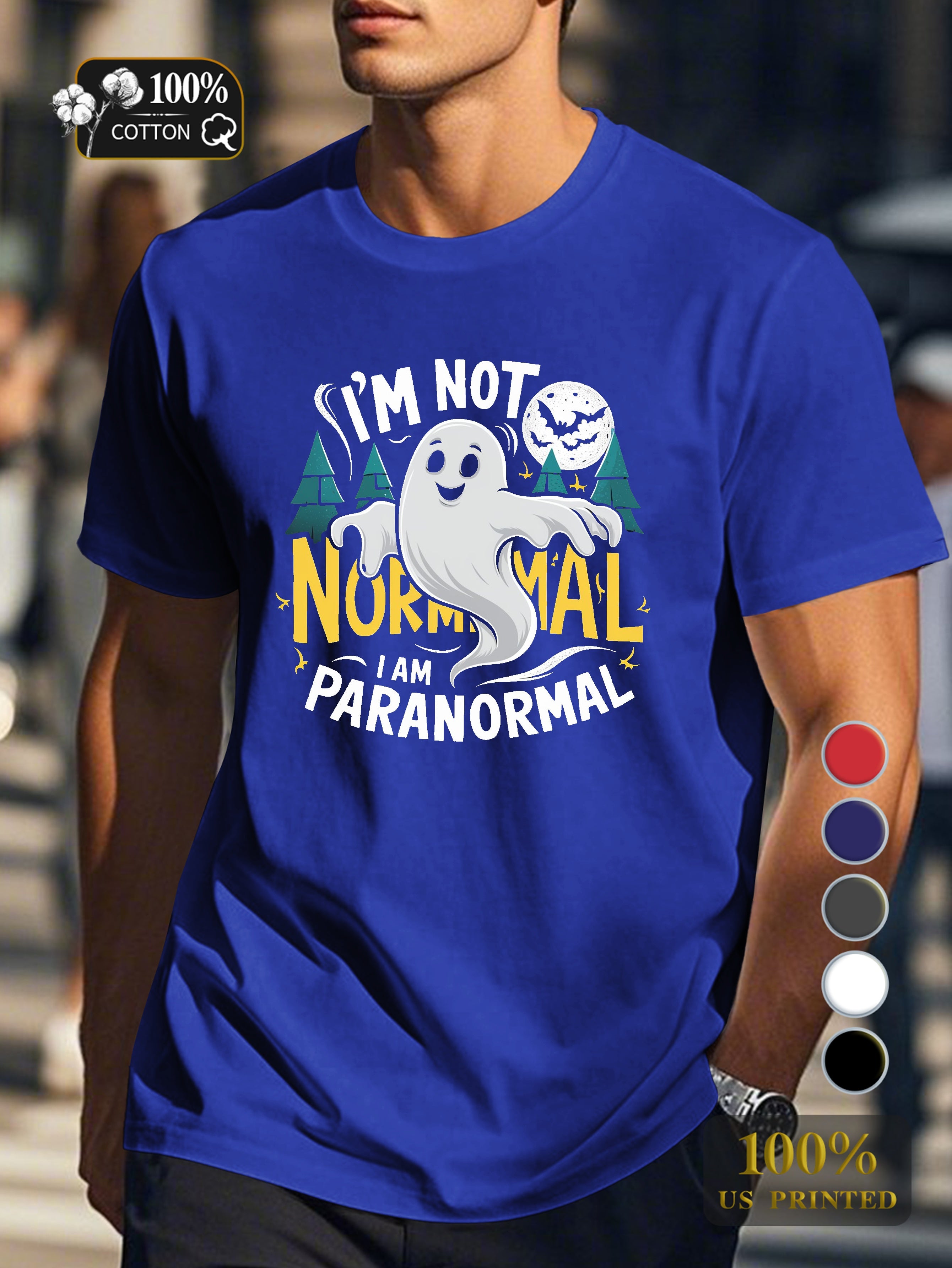 I am paranormal Men's pure cotton Tshirt Comfort Fit