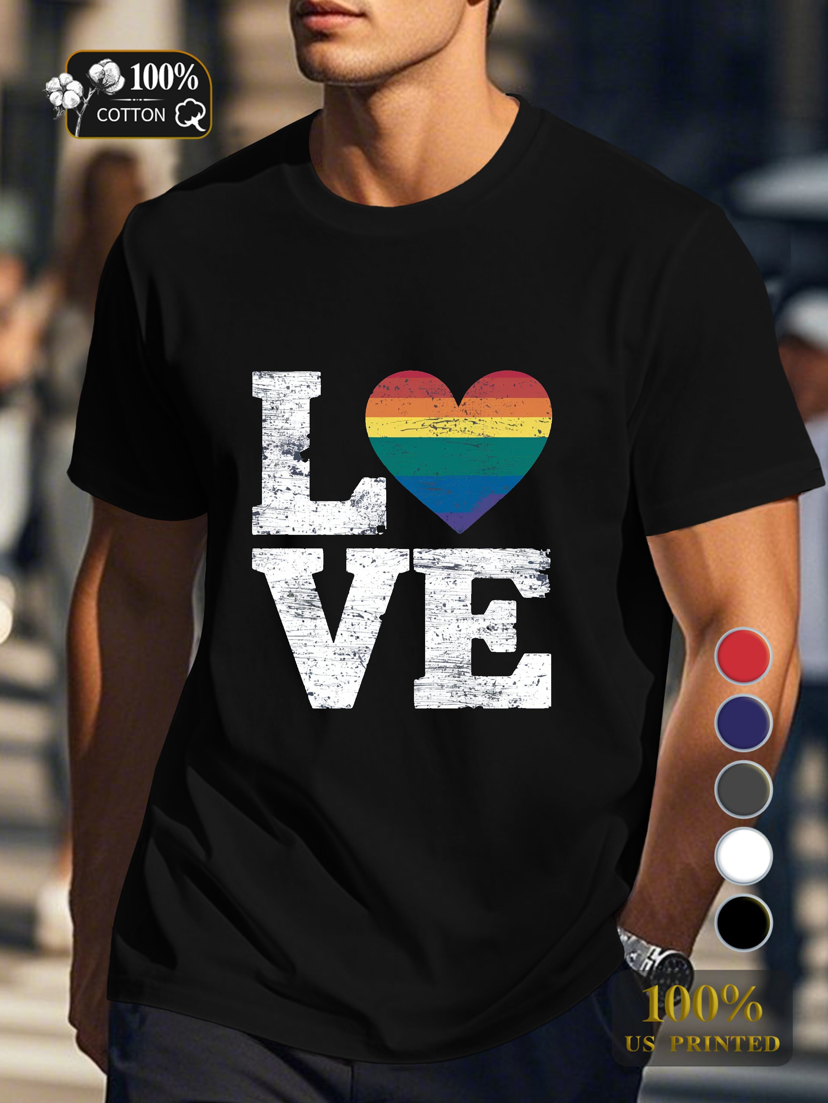 Top 0718 2 Men's pure cotton Tshirt Comfort Fit