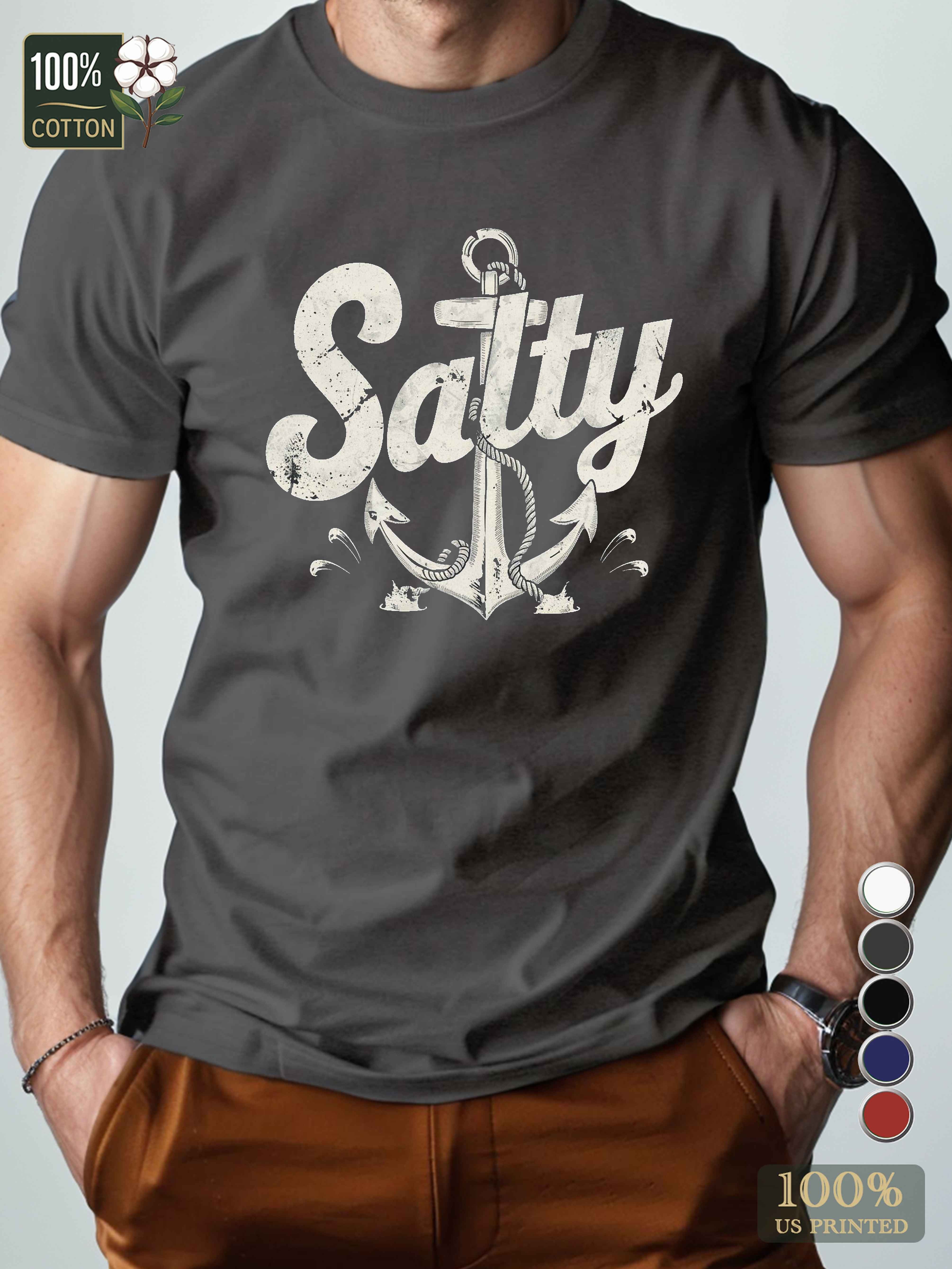 Salty Men's pure cotton Tshirt Comfort Fit