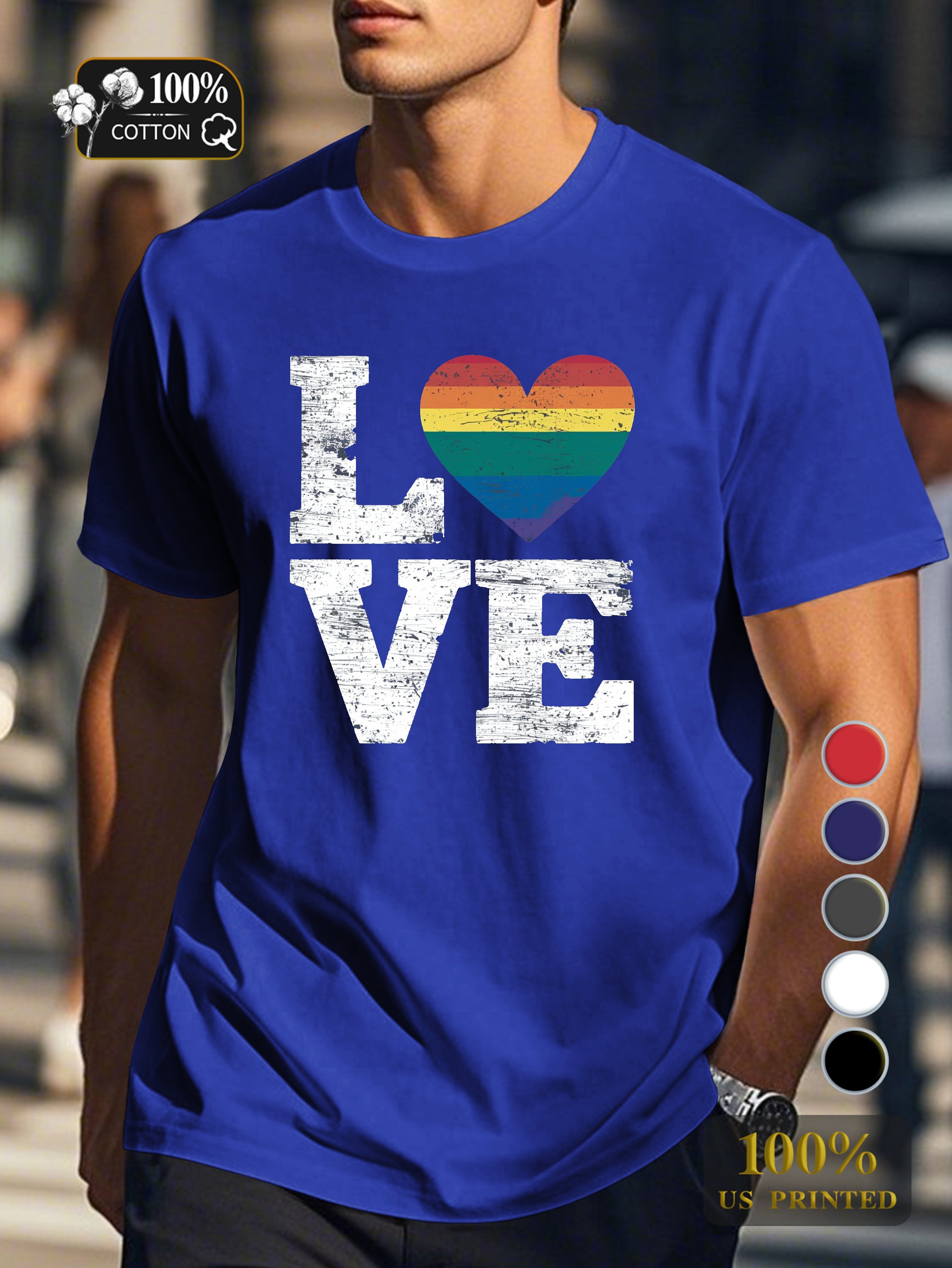 Top 0718 2 Men's pure cotton Tshirt Comfort Fit