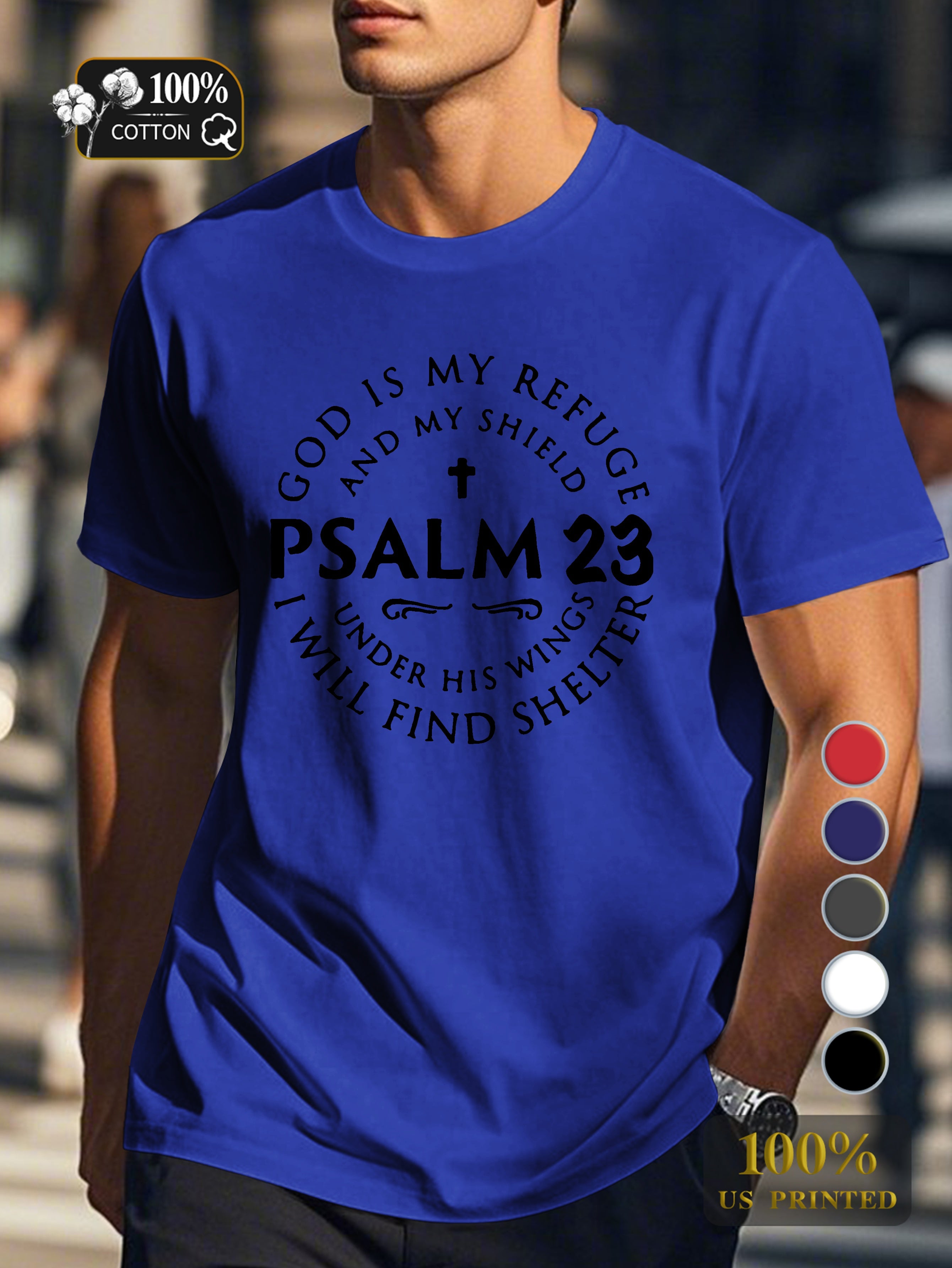 god Men's pure cotton Tshirt Comfort Fit