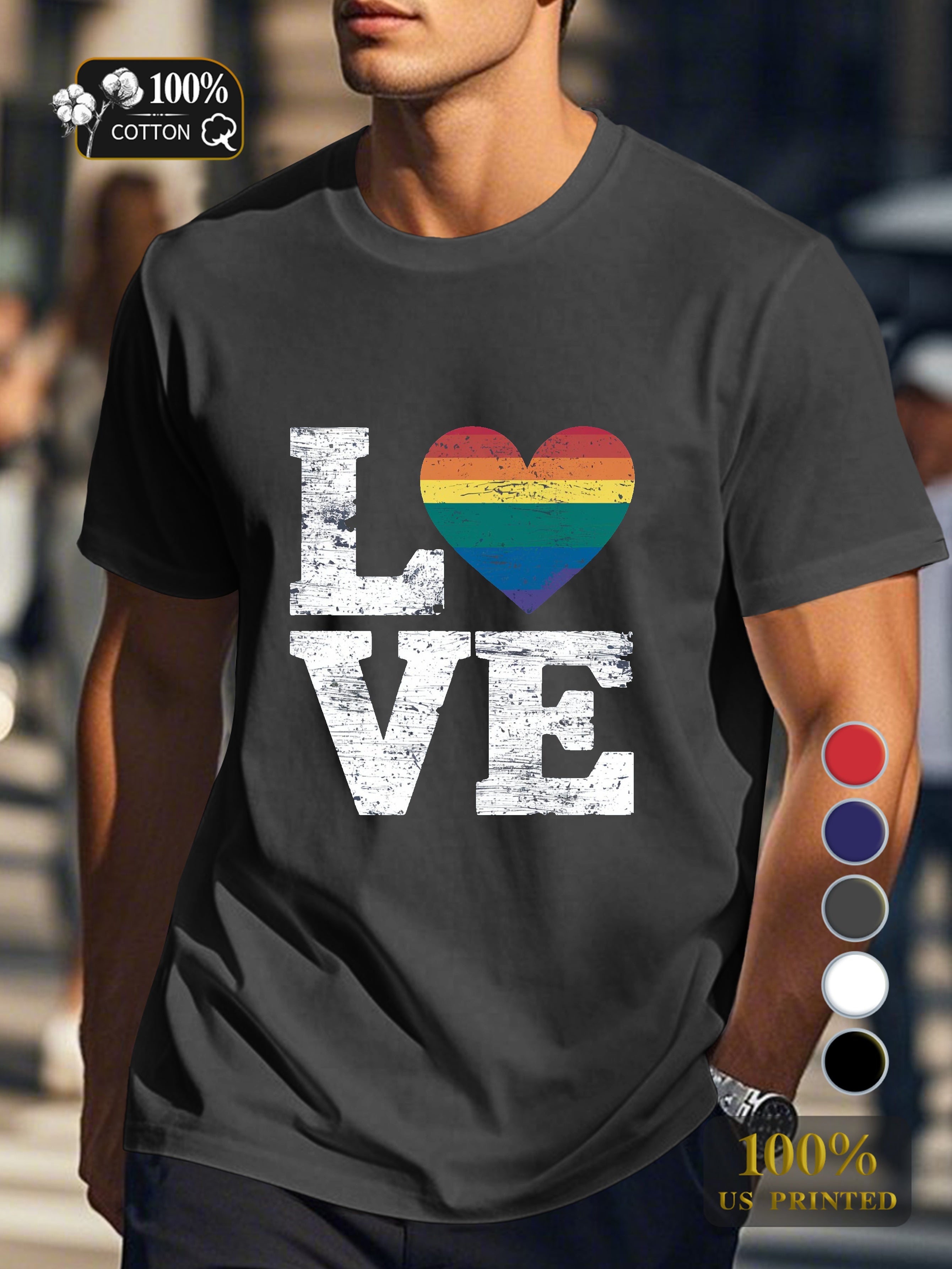 Top 0718 2 Men's pure cotton Tshirt Comfort Fit