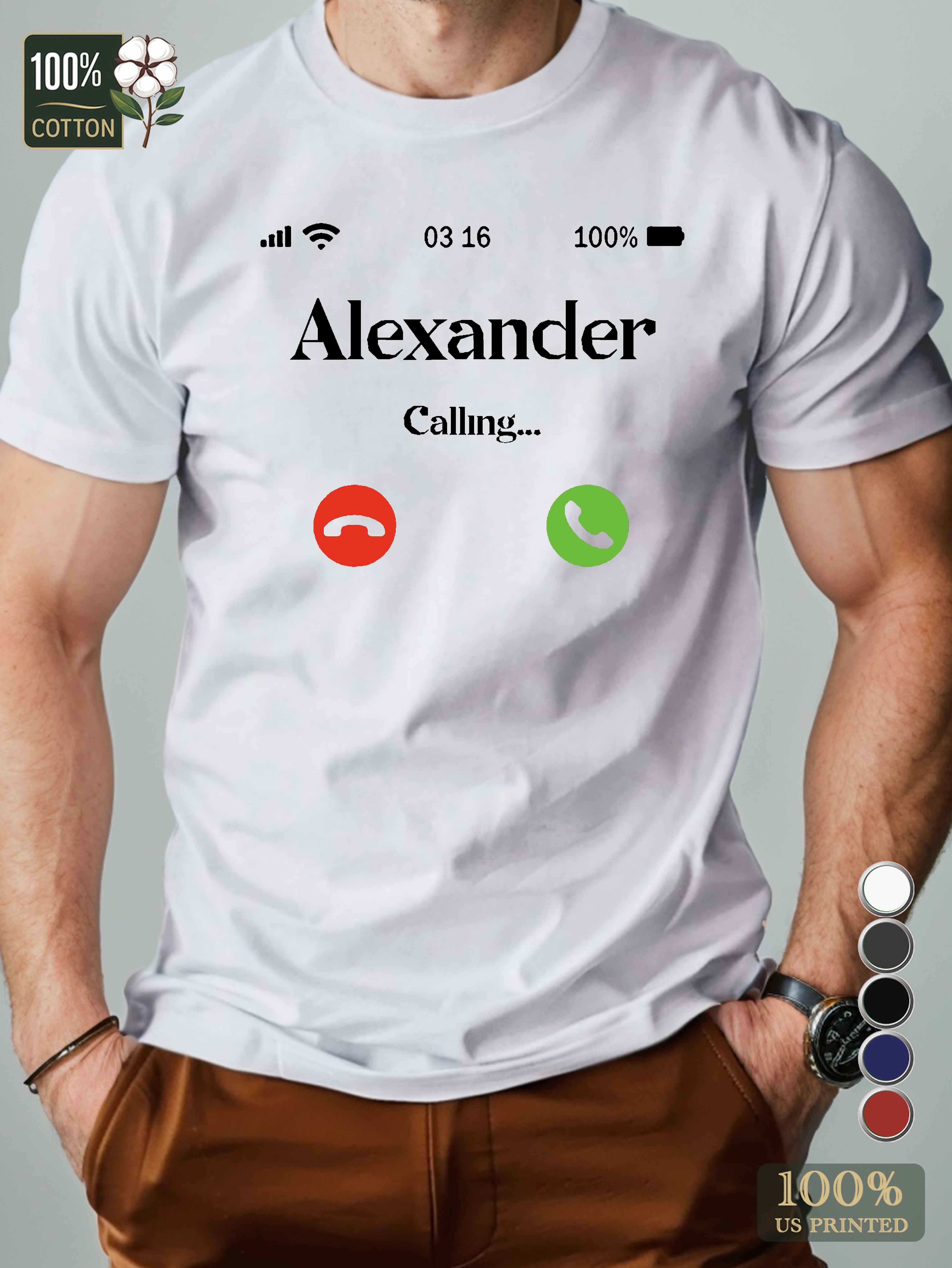 Alexander Men's pure cotton Tshirt Comfort Fit