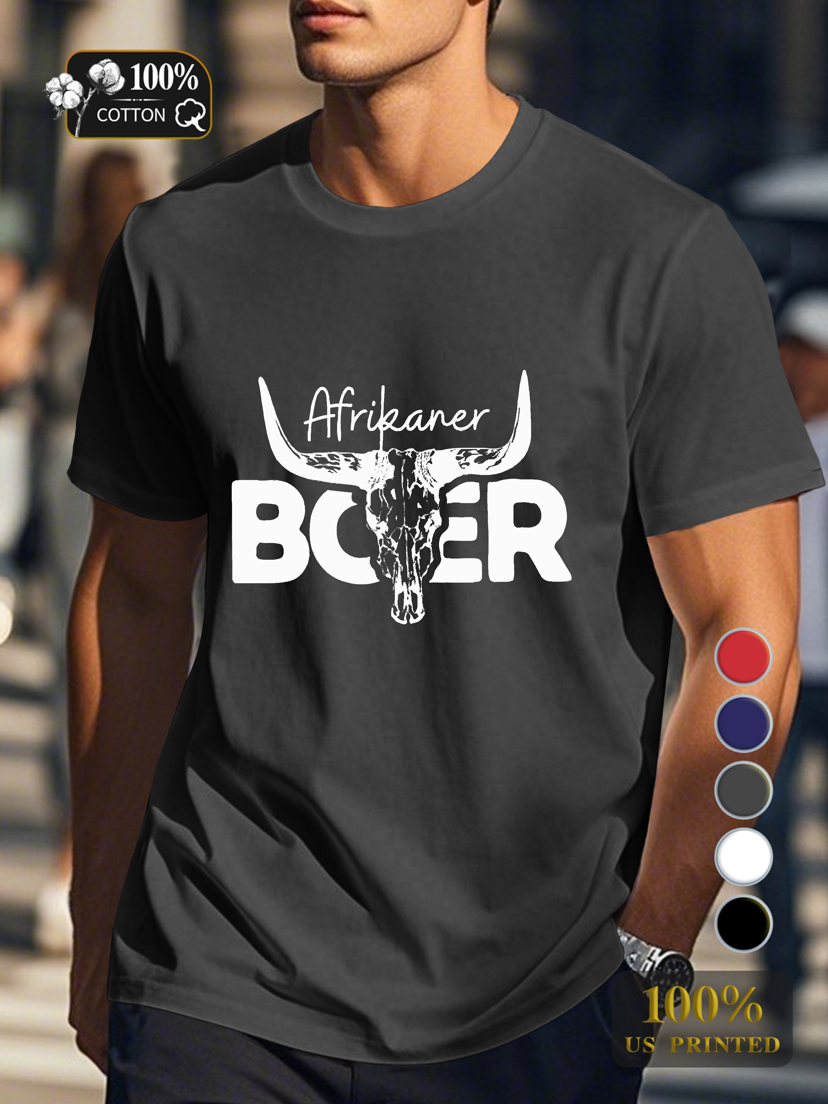 Top 0718 5 Men's pure cotton Tshirt Comfort Fit