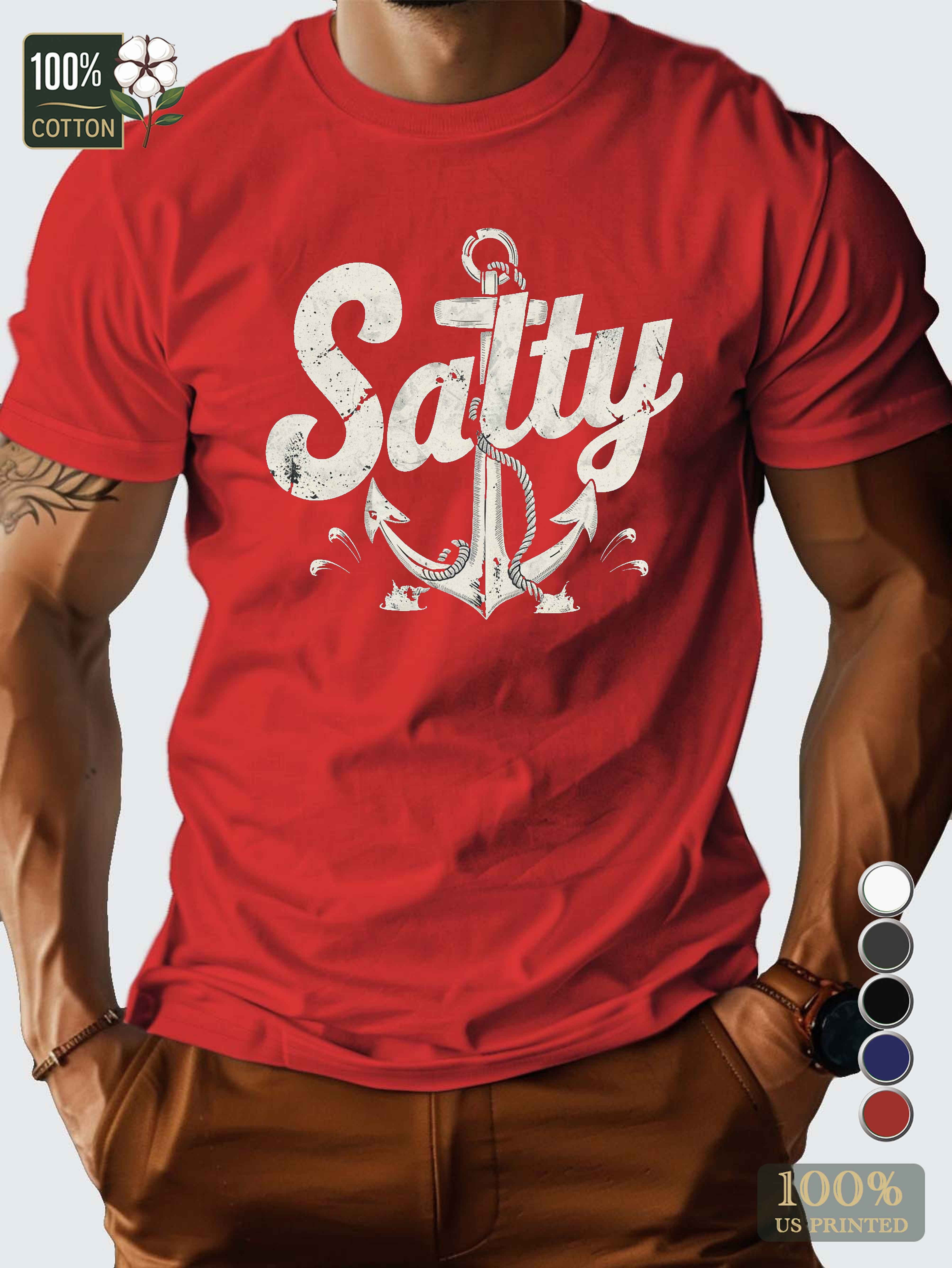 Salty Men's pure cotton Tshirt Comfort Fit