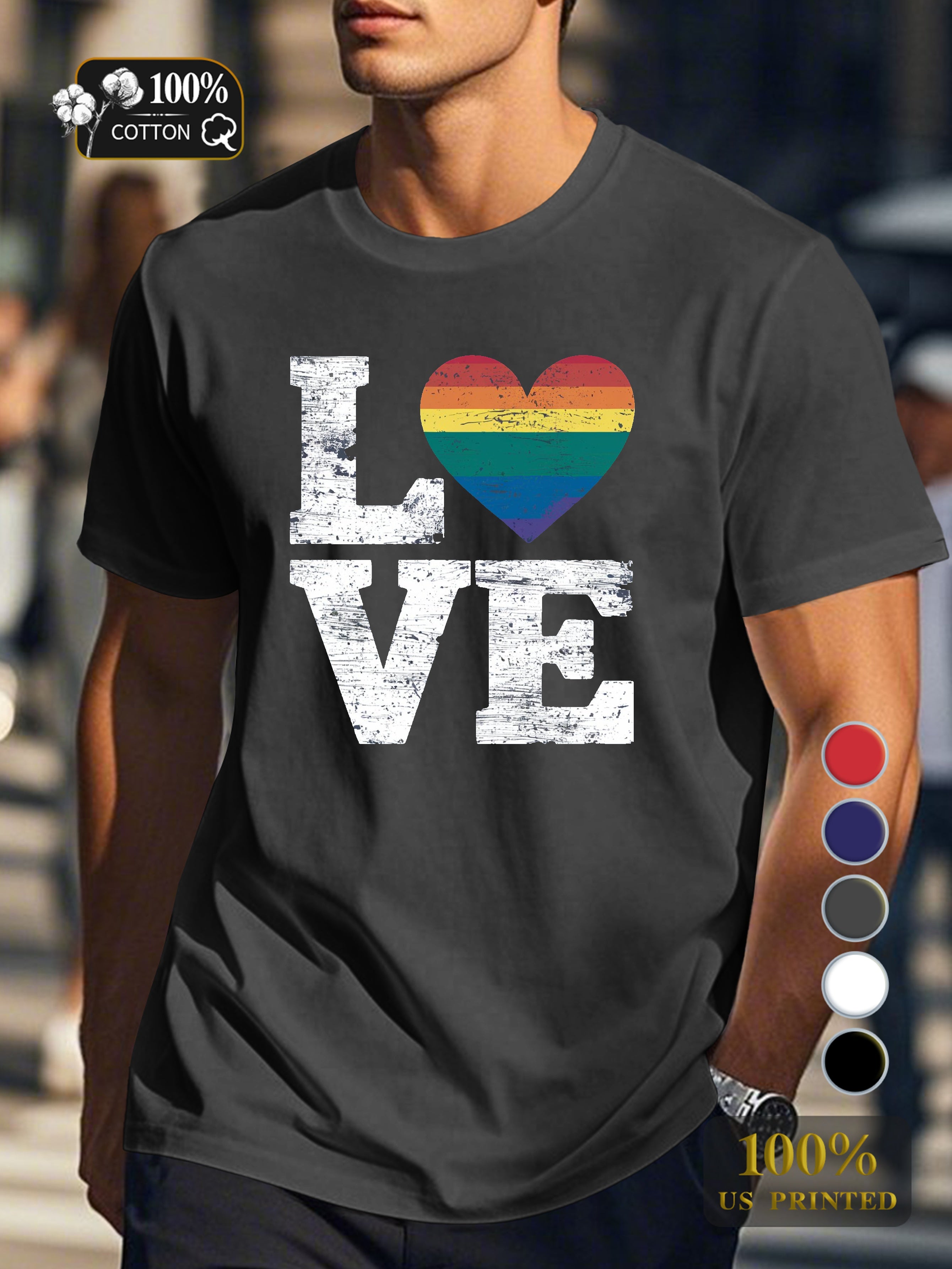 Top 0718 2 Men's pure cotton Tshirt Comfort Fit