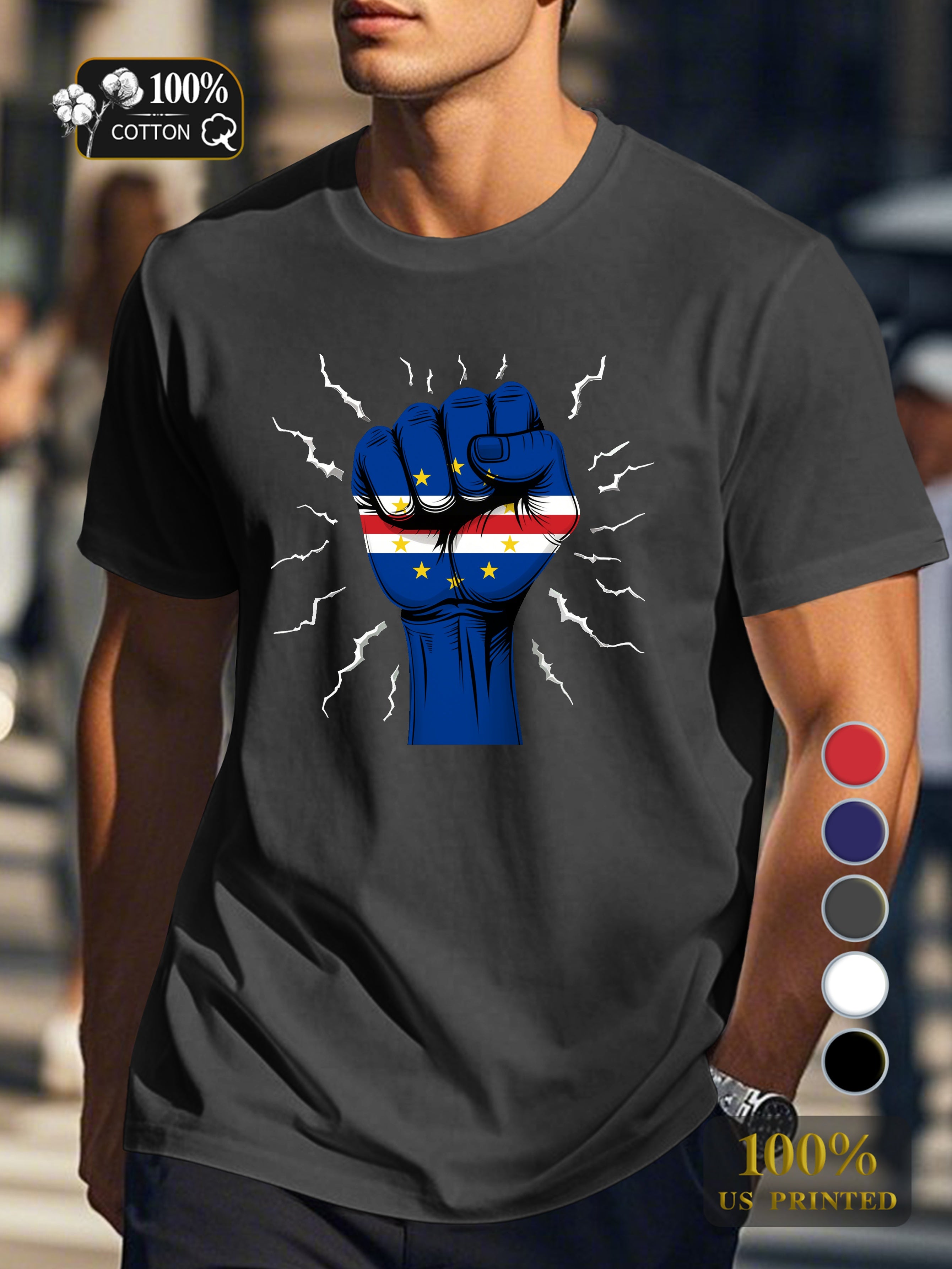 Top 0718 1 Men's pure cotton Tshirt Comfort Fit