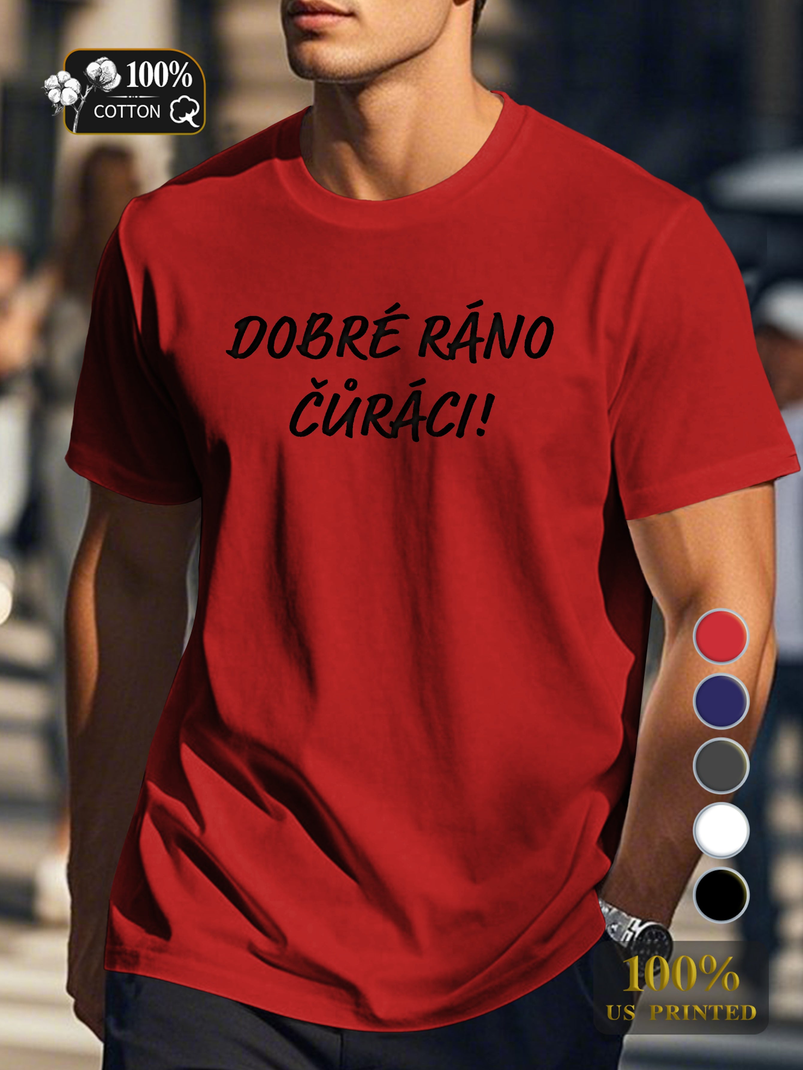 Top 0718 6 Men's pure cotton Tshirt Comfort Fit