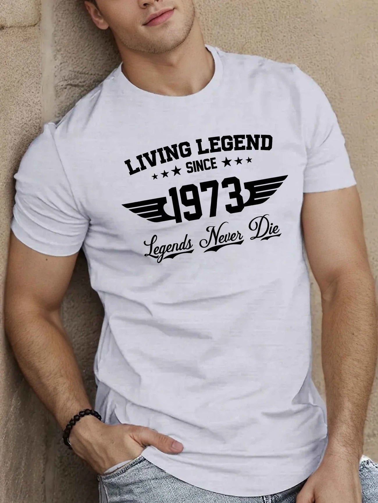 Living Legend Since 1973 Men's pure cotton Tshirt Comfort Fit