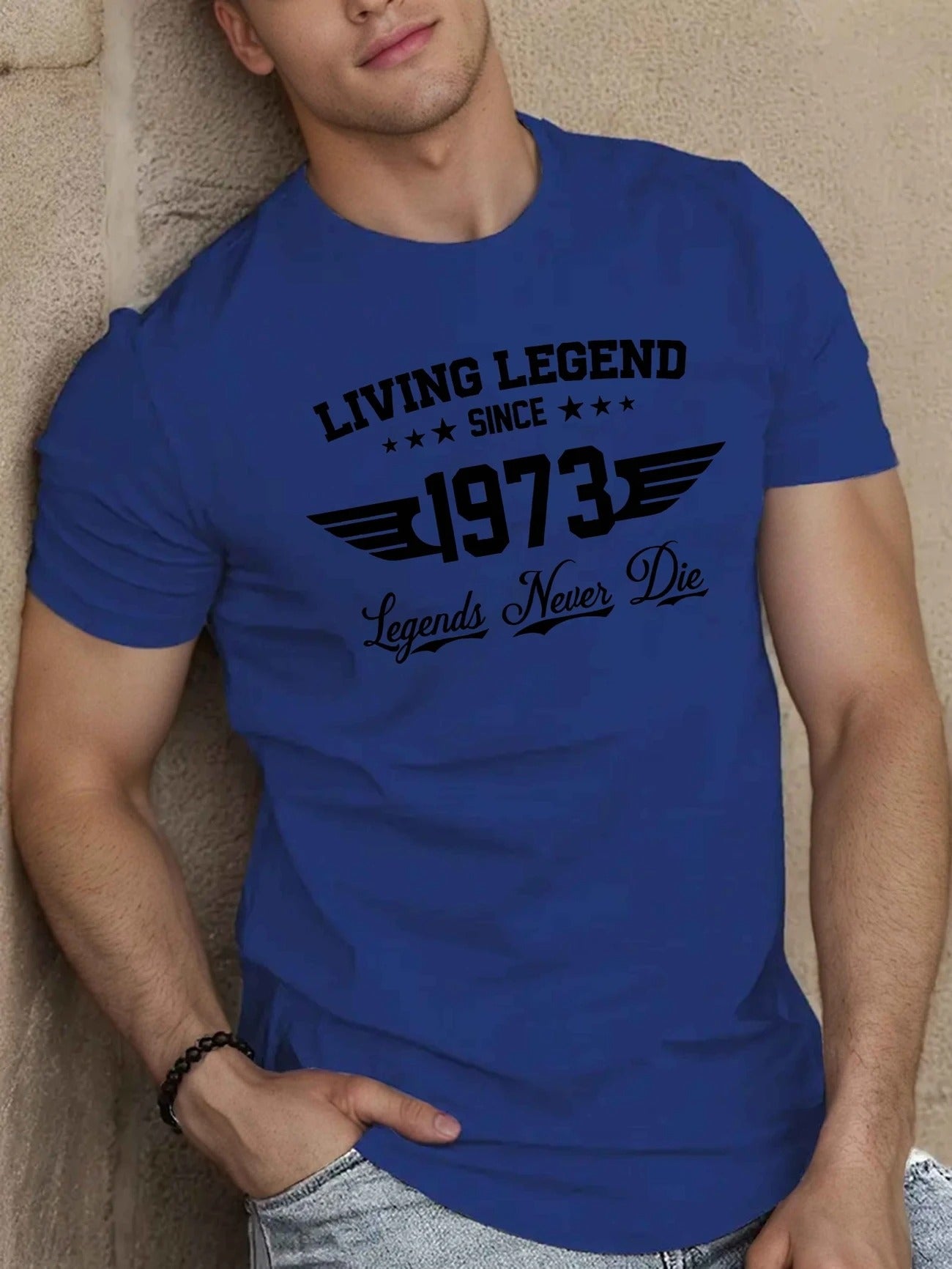 Living Legend Since 1973 Men's pure cotton Tshirt Comfort Fit